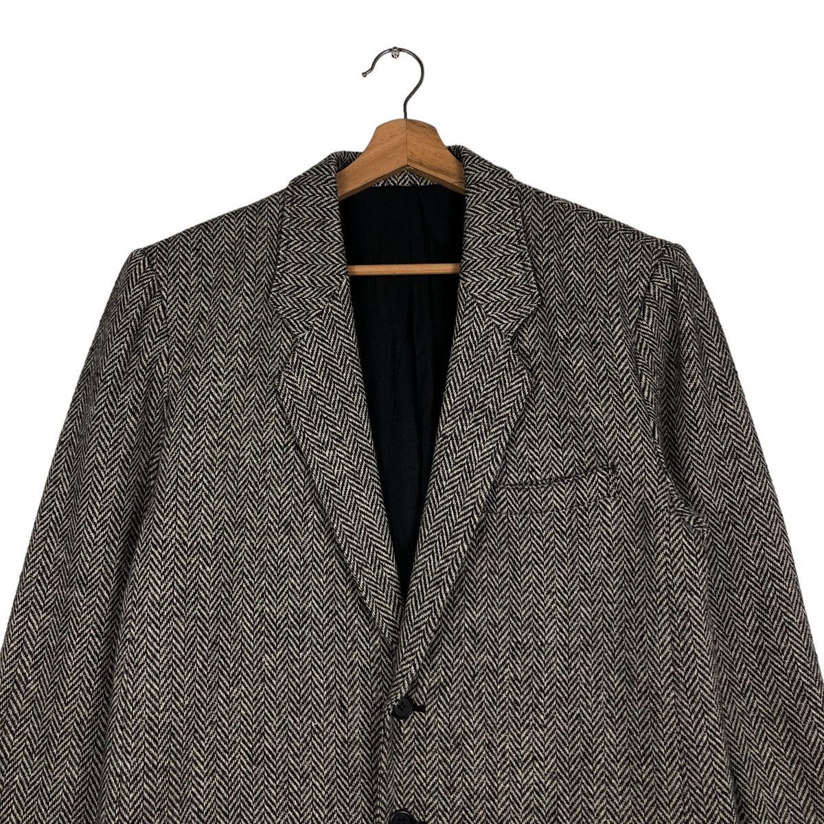 Issey Miyake 🔥VTG IS ISSEY MIYAKE WOOL JACKET HERRINGBONE DOUBLE BREAST Size US M / EU 48-50 / 2 - 3 Thumbnail