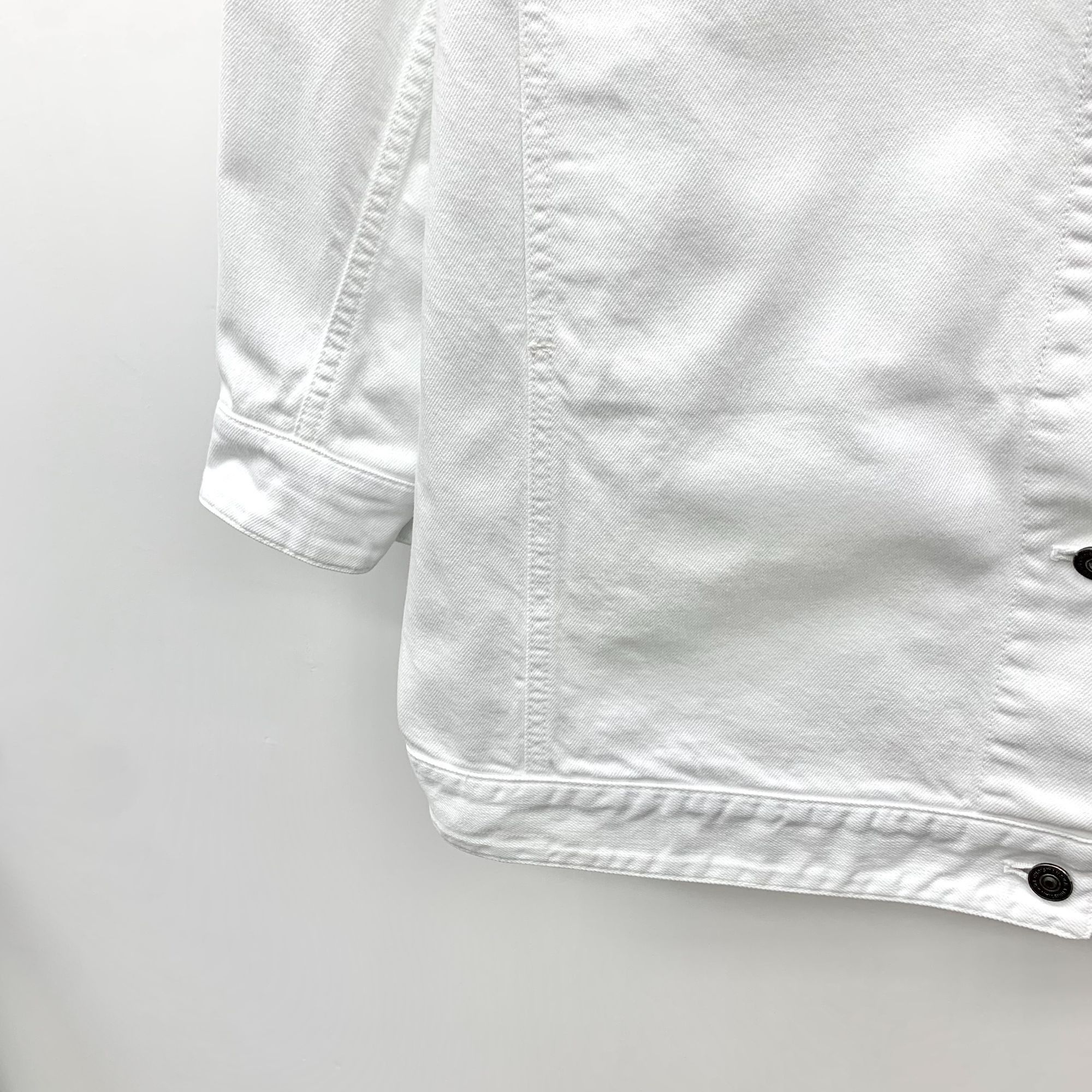 Dior Christian Dior White Logo Bee Embroidered Cotton Denim Jacke Size XS / US 0-2 / IT 36-38 - 6 Thumbnail