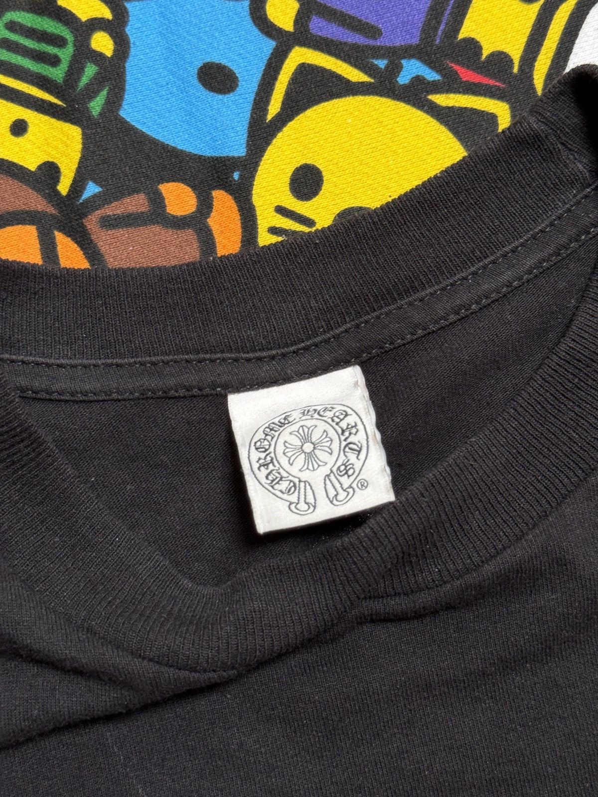 Chrome Hearts Chrome Hearts Vintage Black T Bar Logo Tee Size US S / EU 44-46 / 1 - 4 Thumbnail