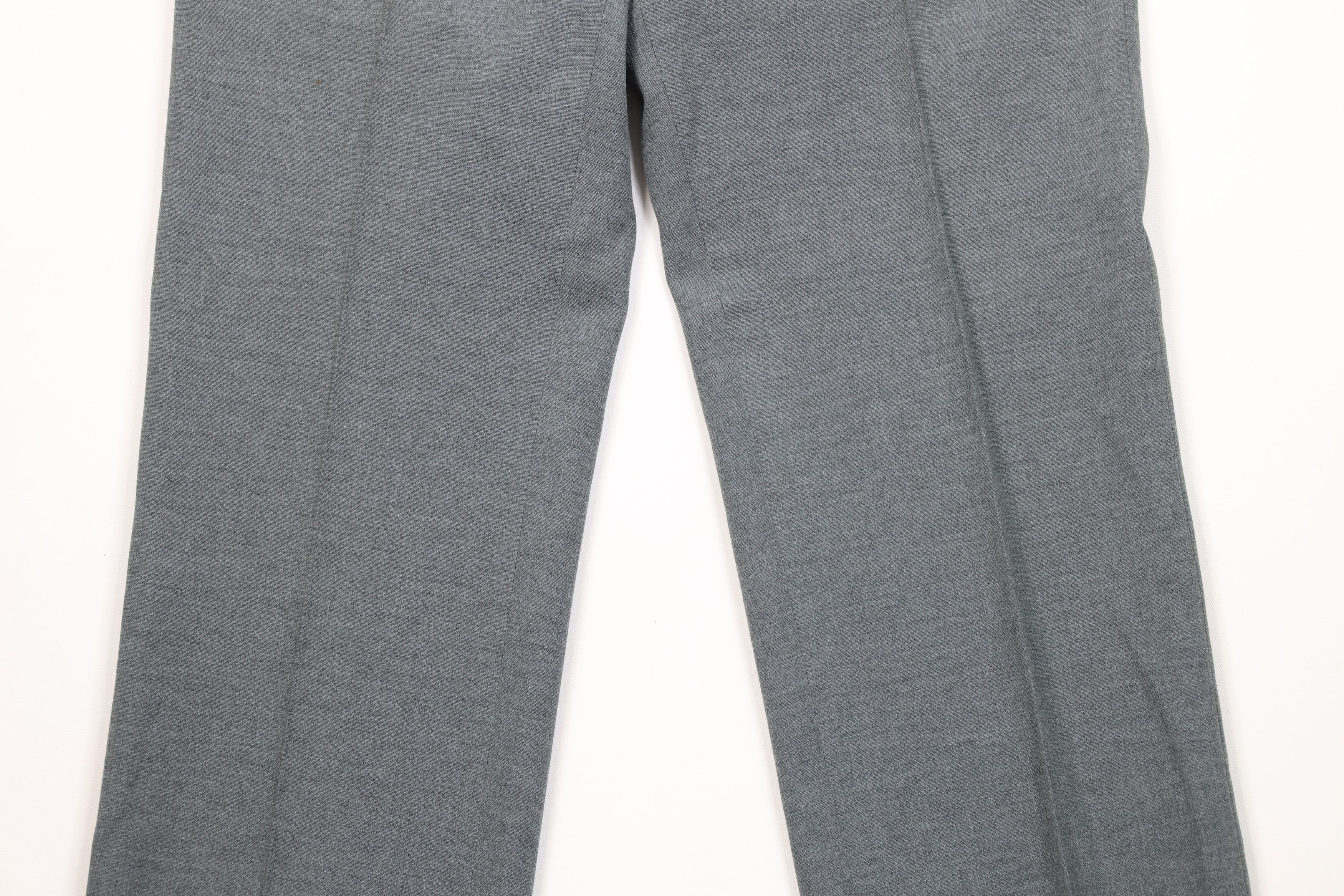 Vintage Vintage 70s Streetwear Blend Wide Leg Chino Pants Gray USA Size US 32 / EU 48 - 3 Thumbnail