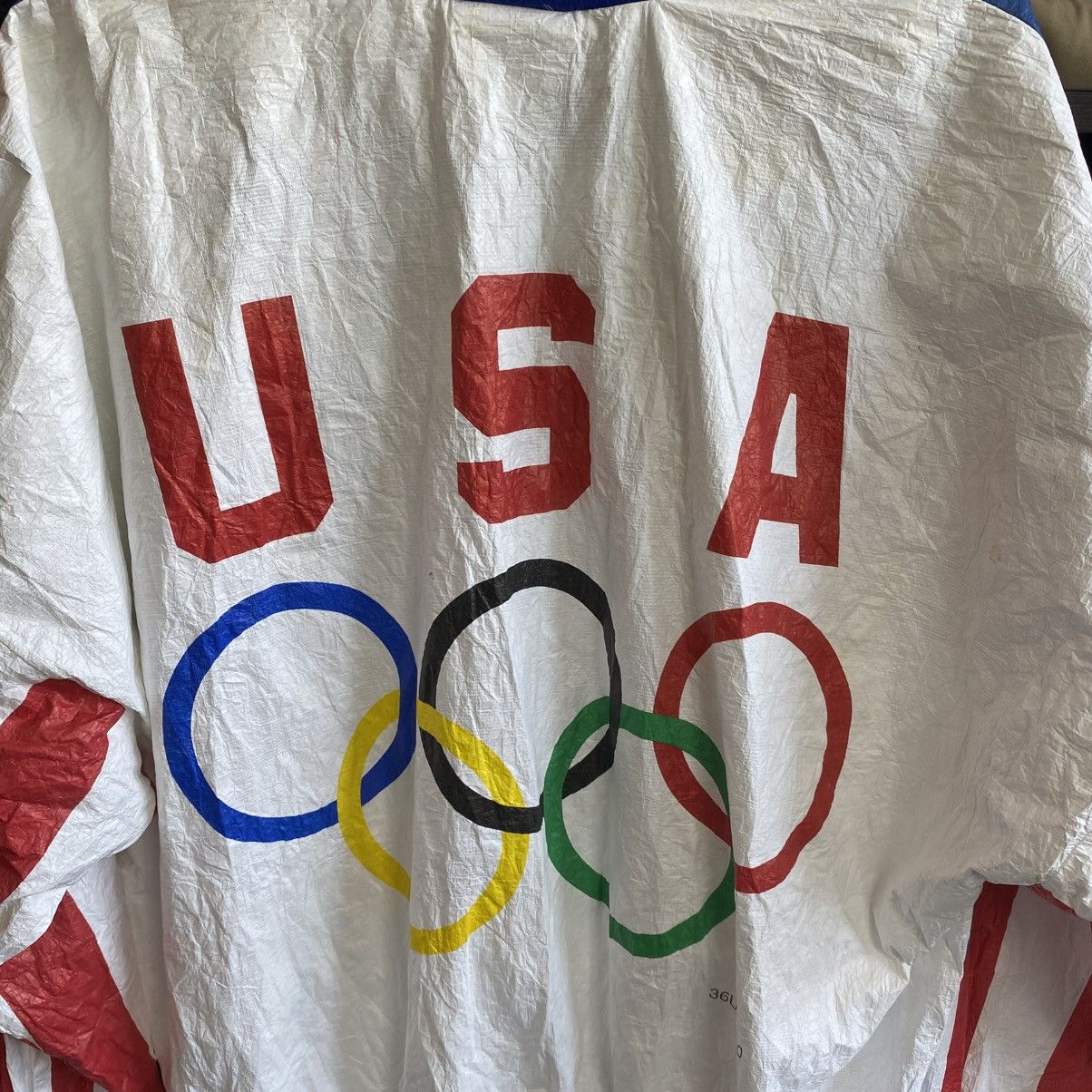 USA Olympics Vintage USA Olympic overprinted graphic rare 1980’s jacket Size US XL / EU 56 / 4 - 11 Thumbnail