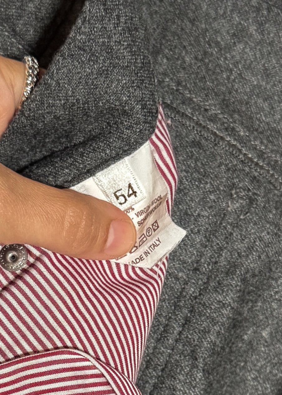 Brunello Cucinelli Brunello Cucinelli Grey Wool Flannel Pants Size US 38 / EU 54 - 8 Thumbnail
