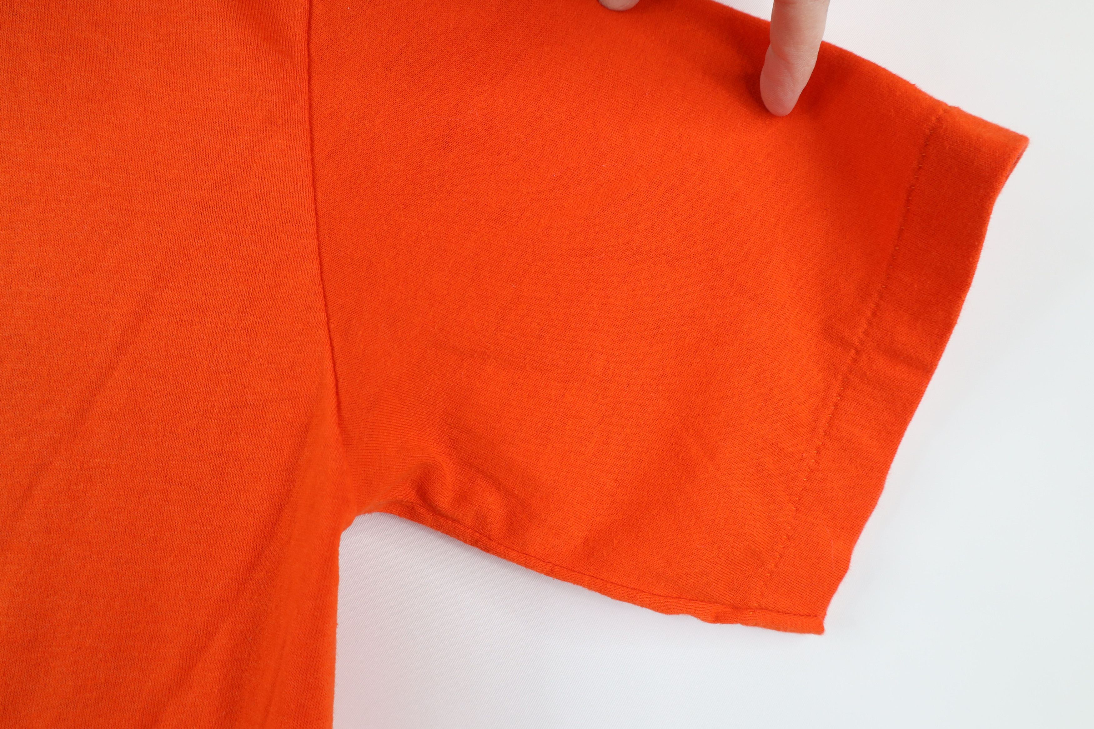 Vintage Vintage 70s Streetwear Buggie Boogie T-Shirt Orange USA Size US L / EU 52-54 / 3 - 8 Thumbnail