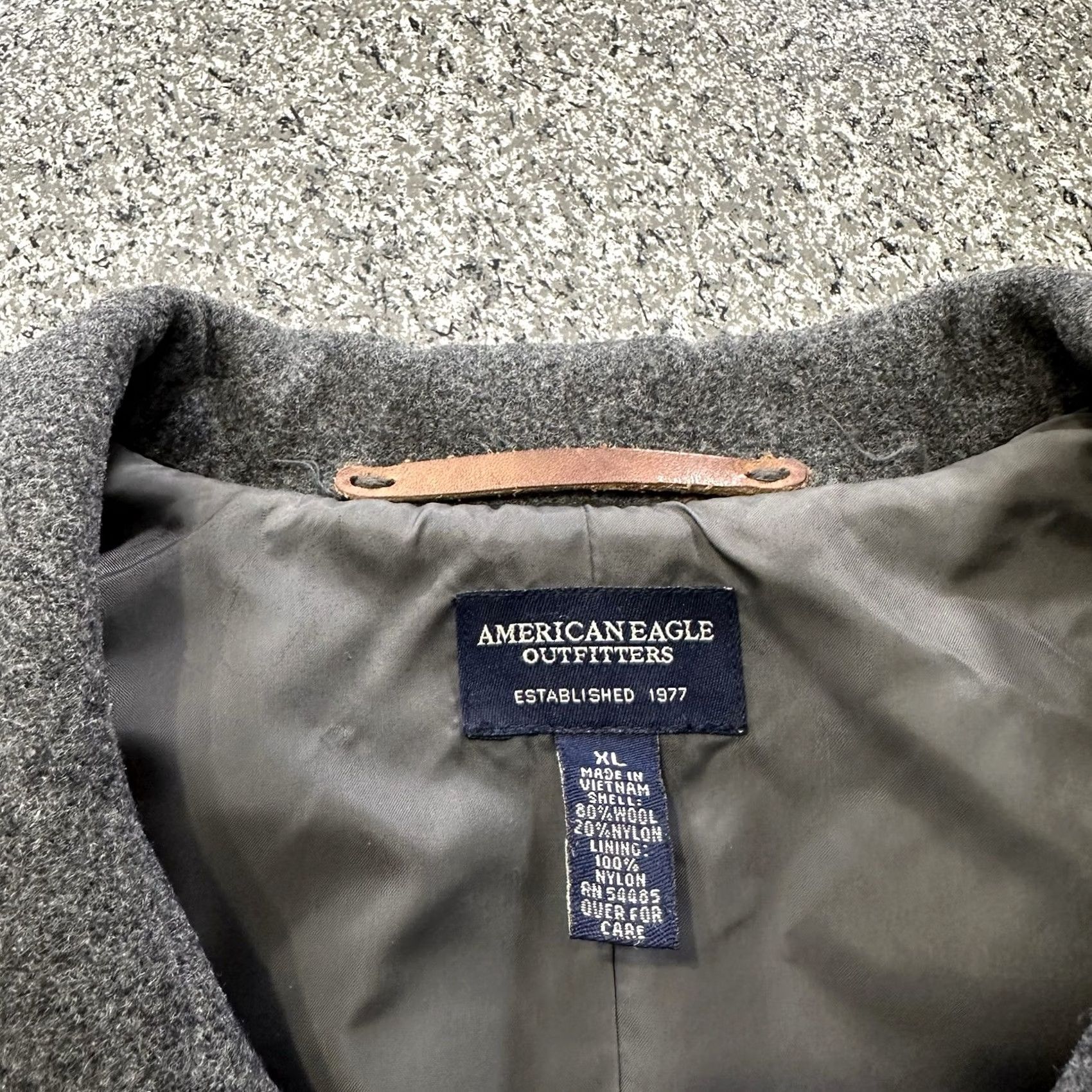 American Eagle Outfitters VINTAGE American Eagle Coat Womens XL Wool Blend Button Front Gray Jacket Size XL / US 12-14 / IT 48-50 - 2 Thumbnail