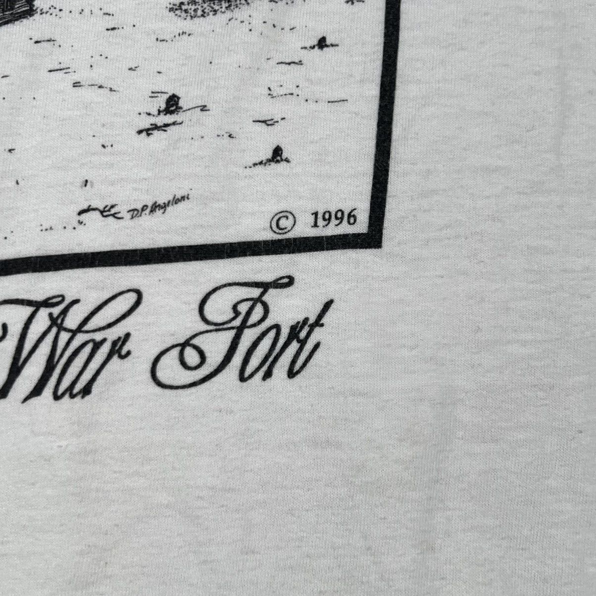 Russell Athletic Vtg 90s Russell Athletic Made In USA Fort Laurens Tshirt Size US L / EU 52-54 / 3 - 3 Thumbnail