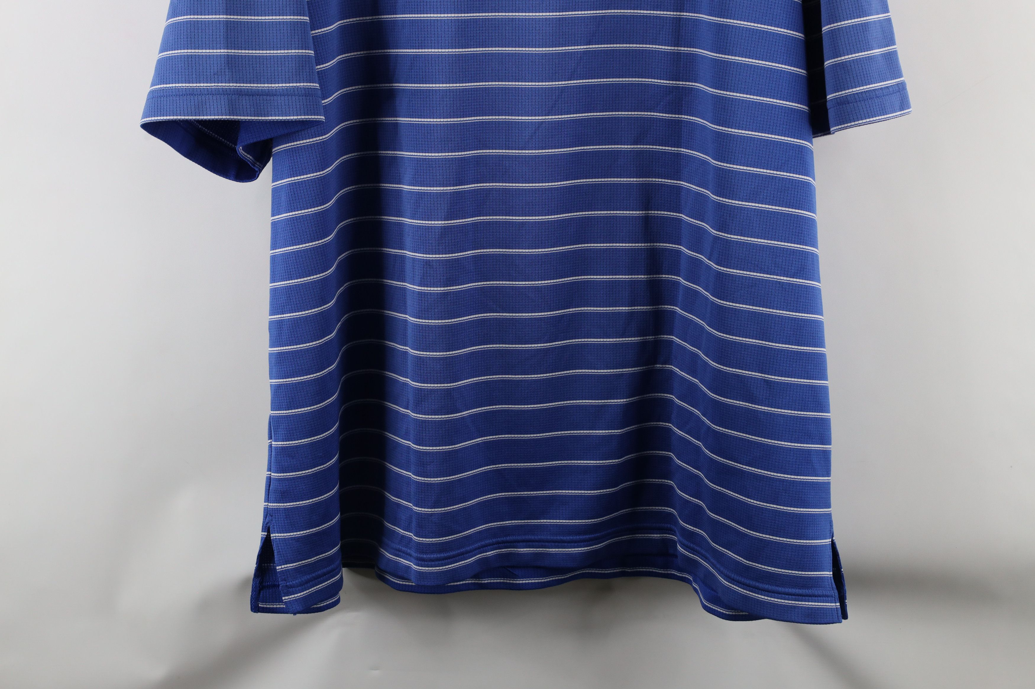 Nike × Vintage Vintage Nike Travis Scott Mini Swoosh Striped Knit Polo Size US XXL / EU 58 / 5 - 13 Thumbnail