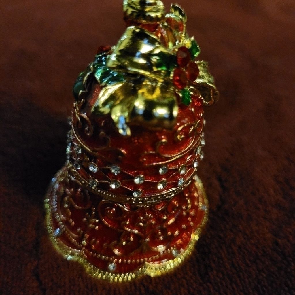 Unknown London Xmas decorations, holidays trinket boxes. Set of 3. Size ONE SIZE - 3 Thumbnail