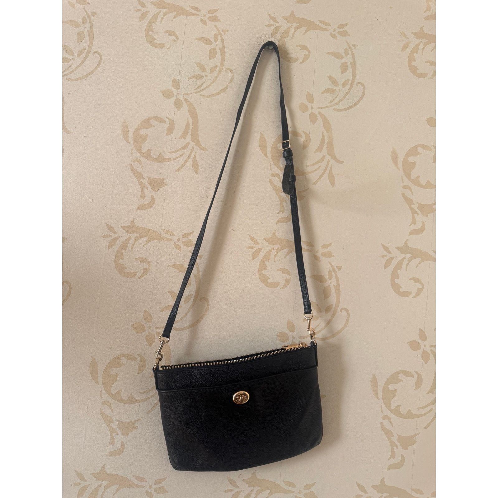 Coach Coach Black Leather Crossbody Bag Handbag Size ONE SIZE - 2 Thumbnail