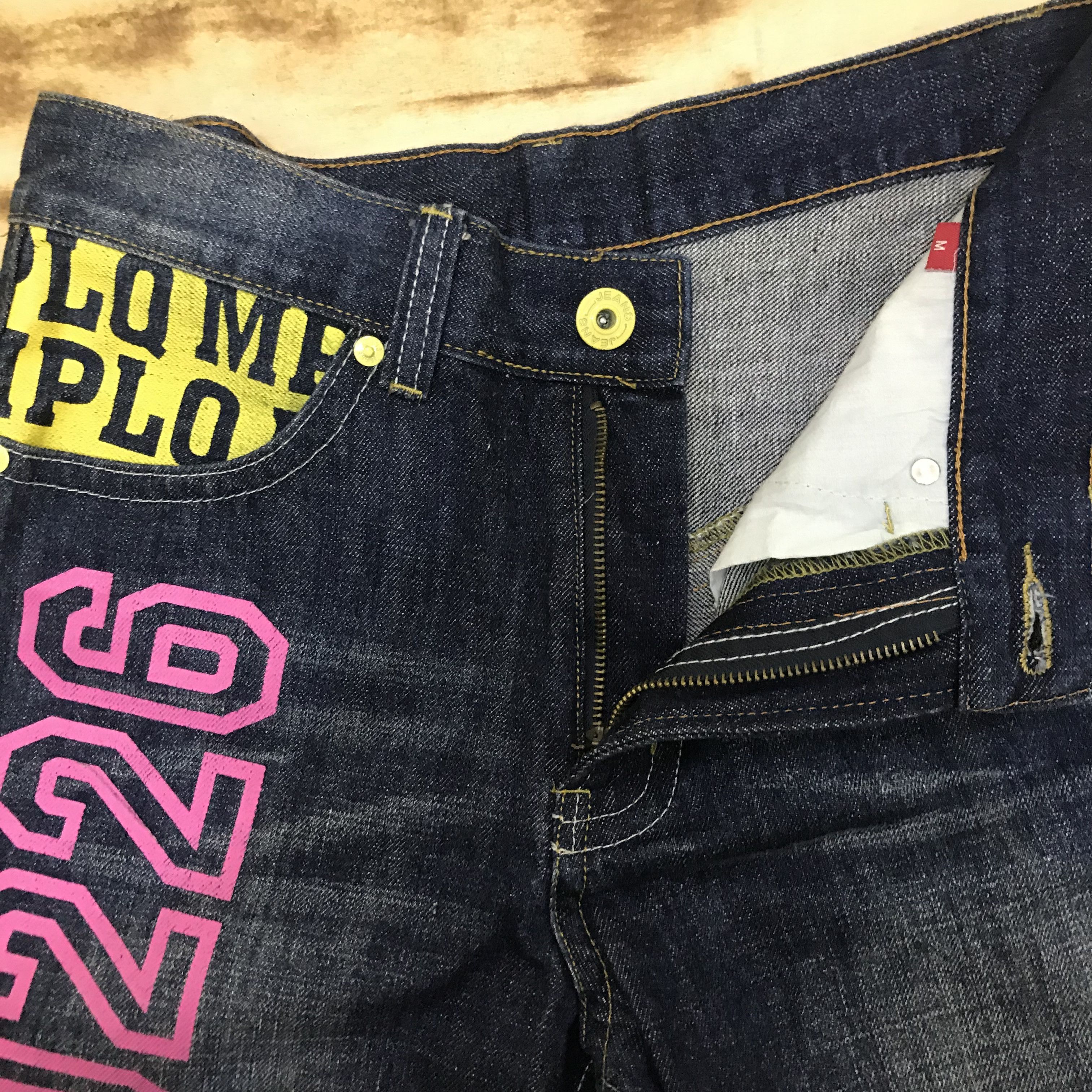 Japanese Brand X50 JAPAN MADE MPLQ PAINTED DENIM Size US 32 / EU 48 - 5 Thumbnail