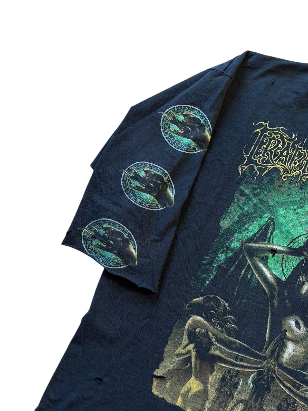 Band Tees *RARE* CRADLE OF FILTH METAL 2001 BLUE GRAPE GOD BLESS SATAN Size US XL / EU 56 / 4 - 3 Thumbnail