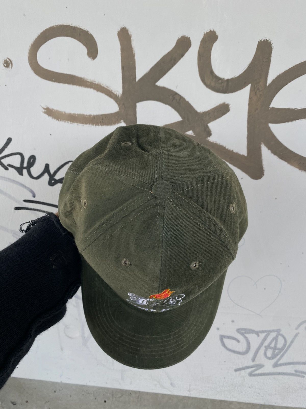 Designer × Vintage Vintage Johnny Blaze Y2K Skate Embroidered Logo Cap Size ONE SIZE - 5 Thumbnail