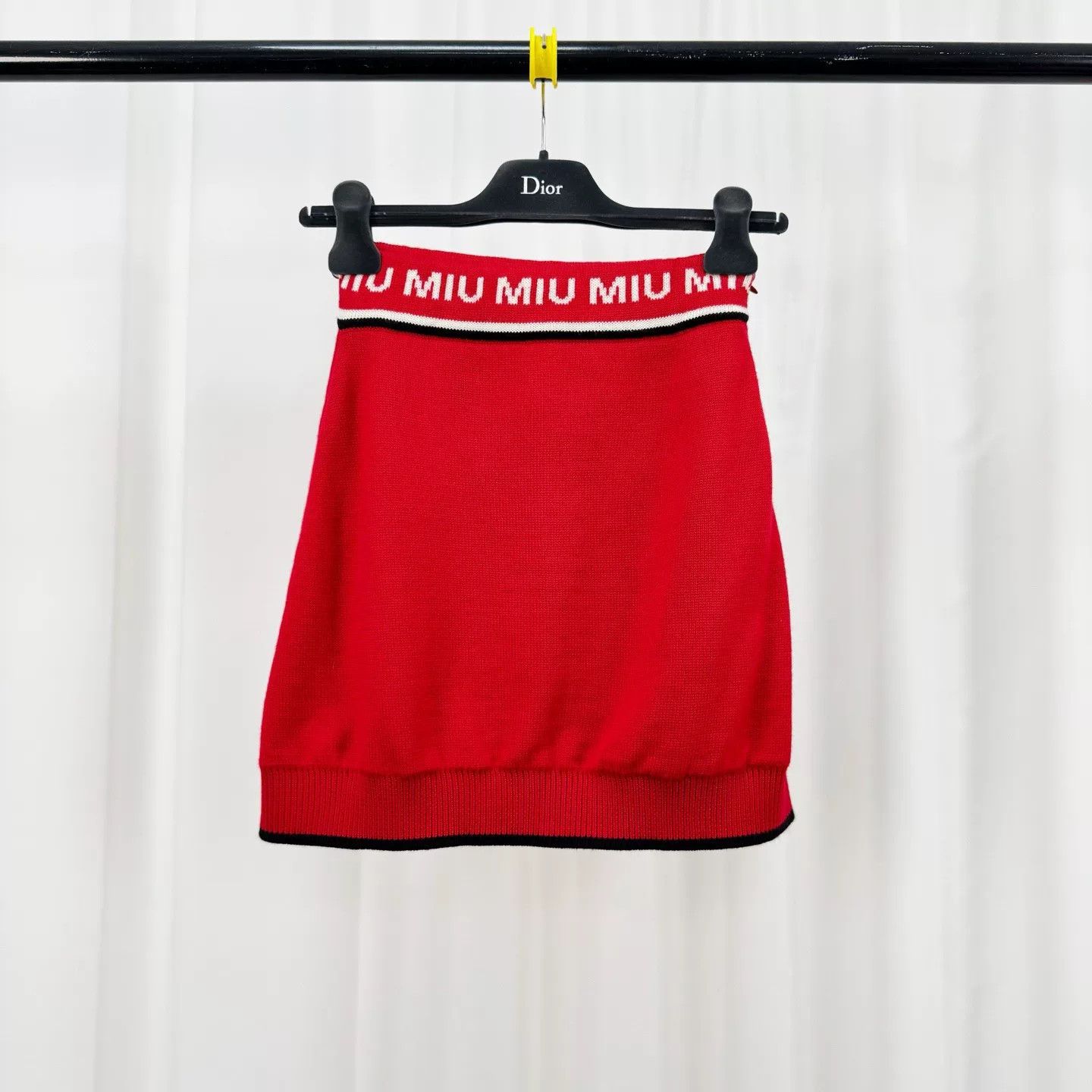 Miu Miu Miu Miu Wool Knit Letter Skirt Size 36" / US 14 / IT 50 - 1 Thumbnail