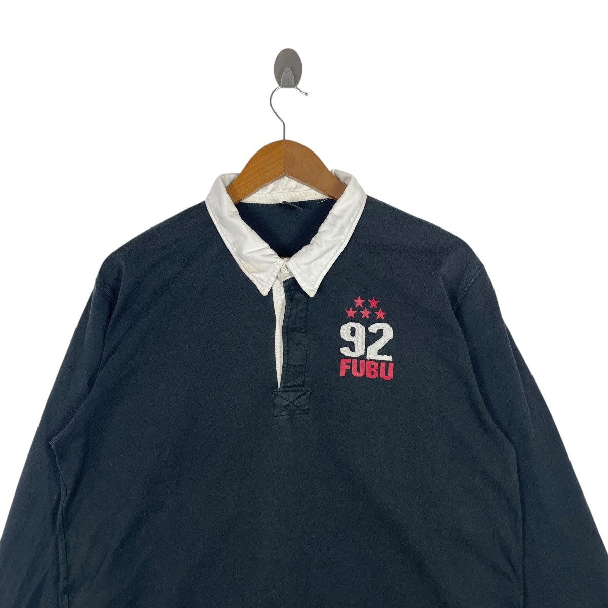 Fubu × Vintage Vintage 90s FUBU Polo Rugby Shirt Size US XL / EU 56 / 4 - 2 Thumbnail