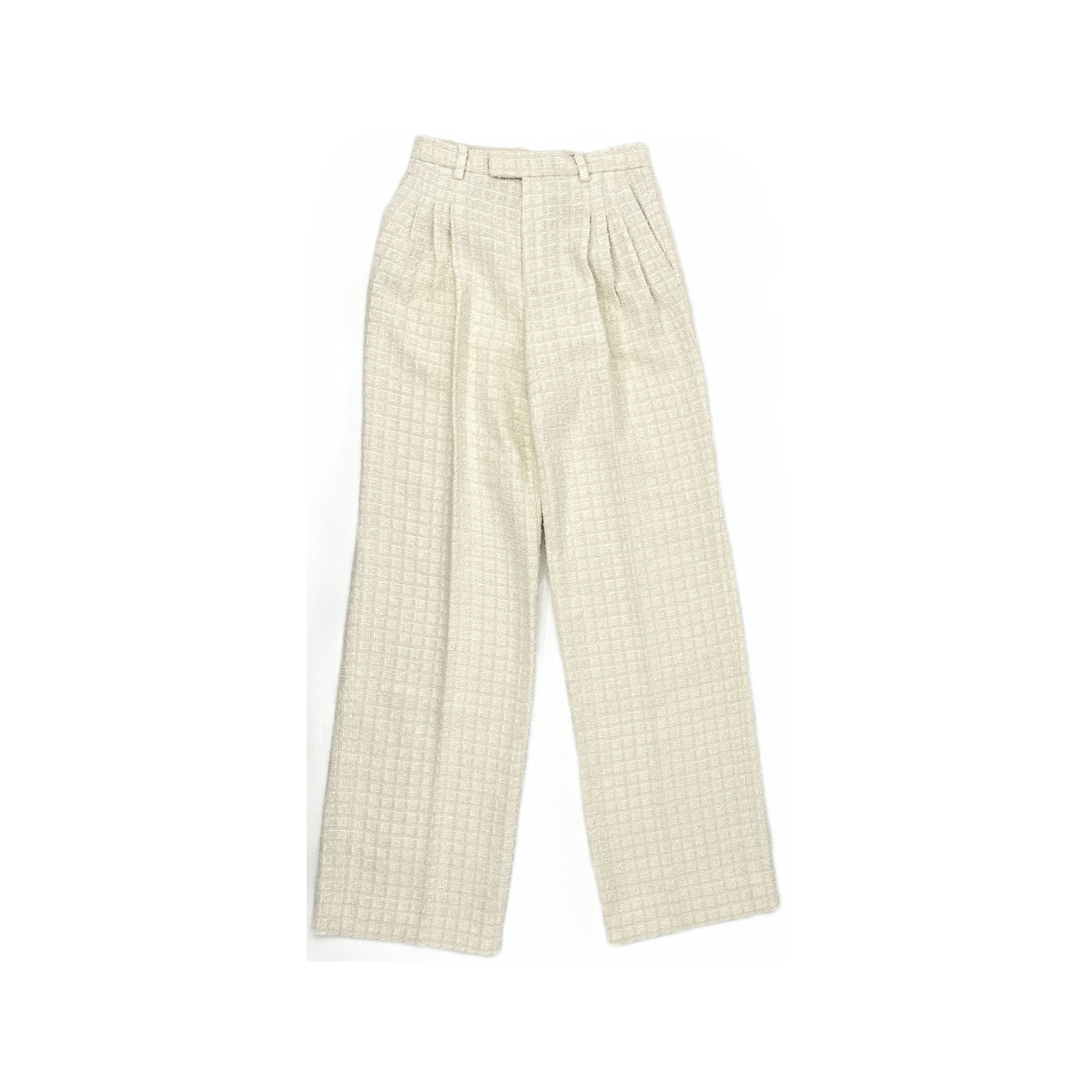 Gucci Gucci Tweed Straight Leg Trousers Size 40 Size 27" / US 4 / IT 40 - 1 Thumbnail