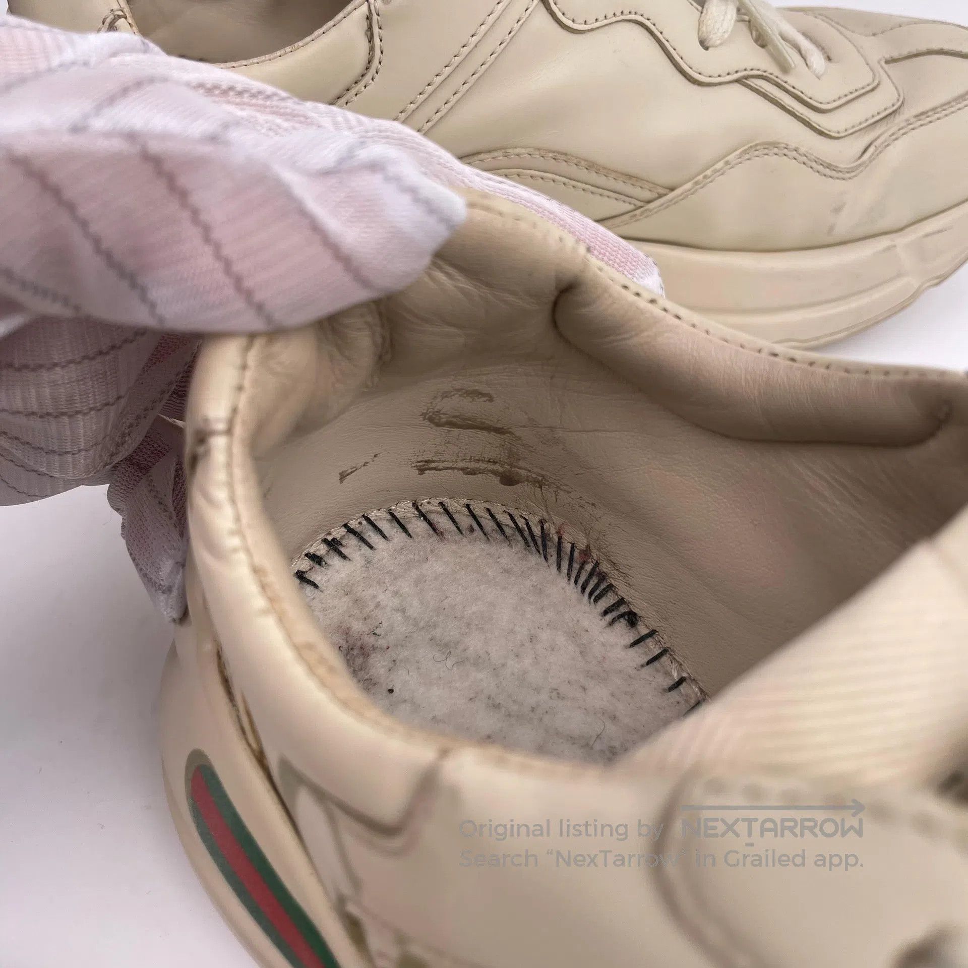 Gucci Guicci Beige Rhyton Dad Shoes| Size US 5 / EU 37 - 4 Thumbnail