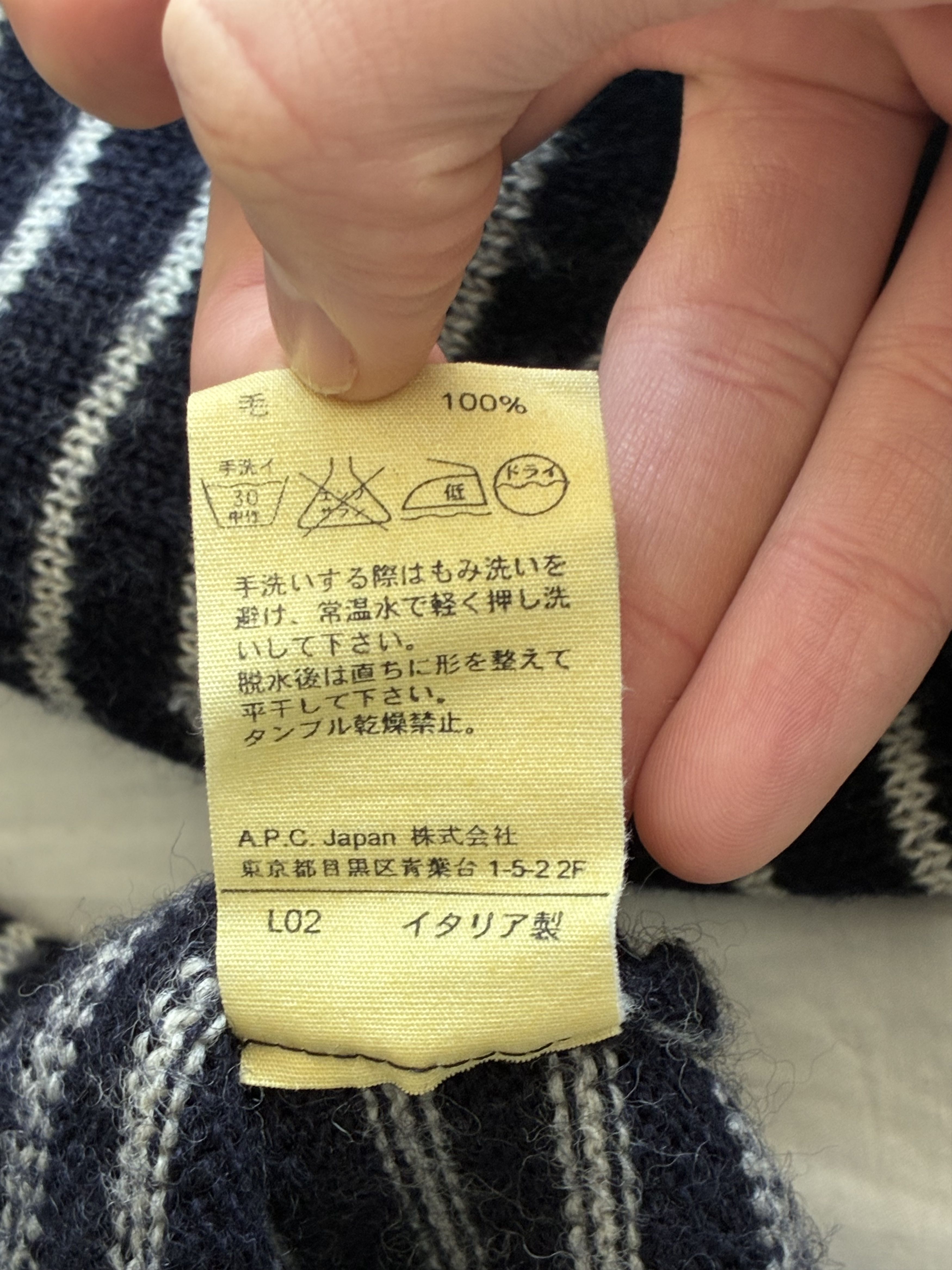 A.P.C. Vintage A.P.C. Wool Striped Henley Size US M / EU 48-50 / 2 - 8 Thumbnail