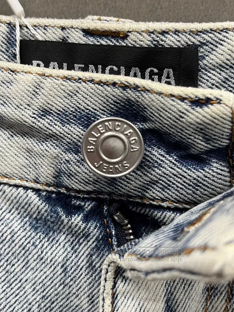 Balenciaga Balenciaga size S Mud Dyed Washed Destroyed Baggy Denim Lo Size US 27 - 2 Thumbnail