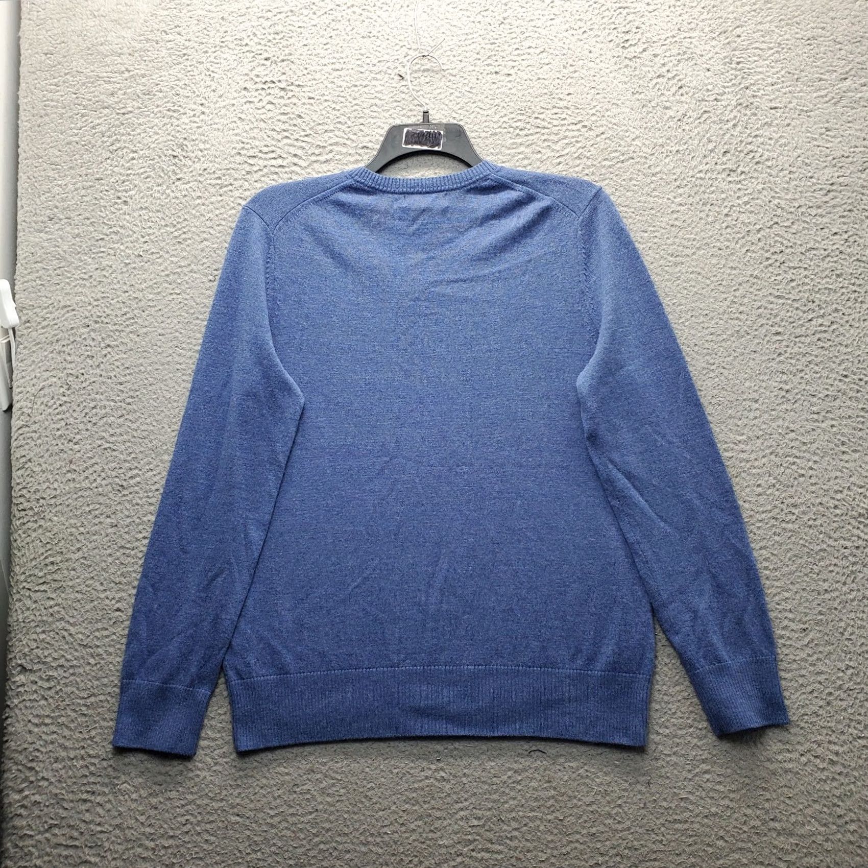 Banana Republic Banana Republic Sweater Mens Large Blue Extra Fine Merino Long Sleeve V-Neck Size US L / EU 52-54 / 3 - 2 Thumbnail