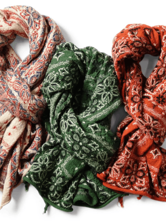 Kapital Shrinkable Wool Colorful BIG Mama Bandana Scarf Size ONE SIZE - 2 Thumbnail