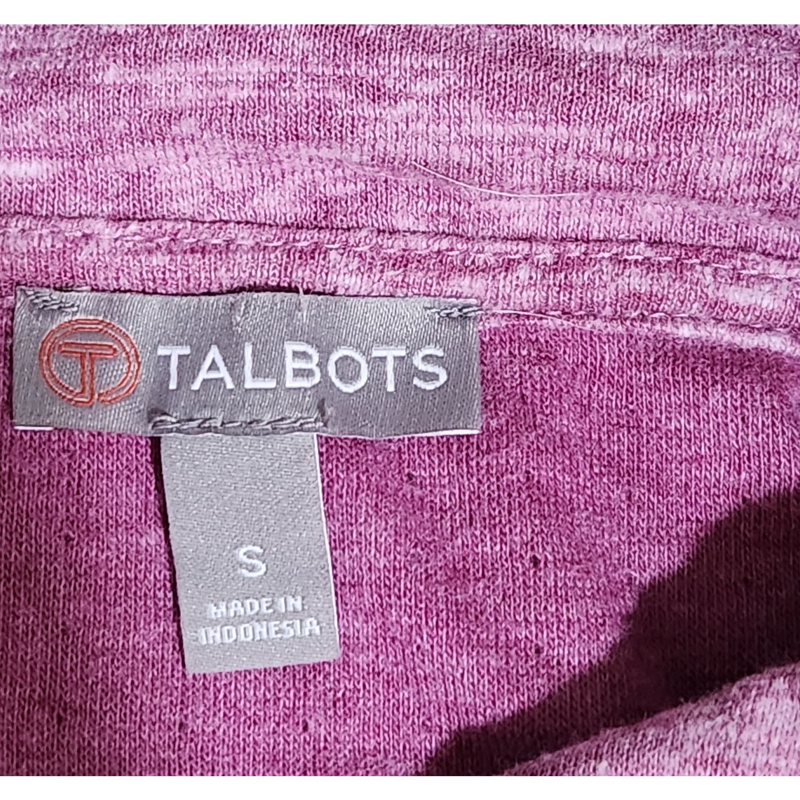 Other Talbots Purple Heathered Snap Cowl Neck Sweatshirt Small Size S / US 4 / IT 40 - 4 Thumbnail