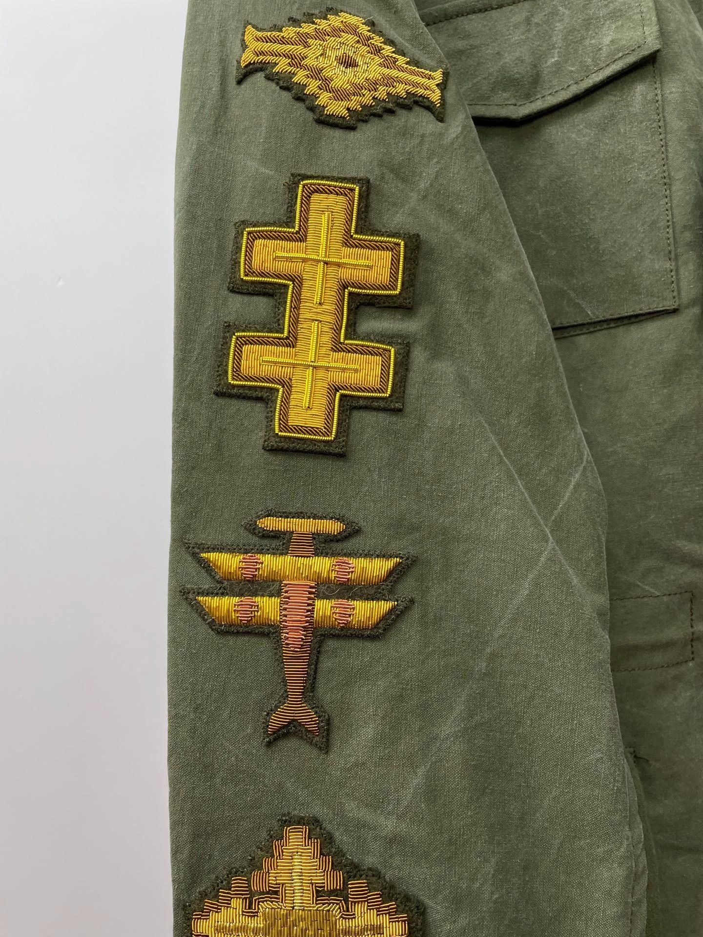 READYMADE Readymade Tent Jacket Indian Brass Embroidery Size 2 Size US M / EU 48-50 / 2 - 4 Thumbnail