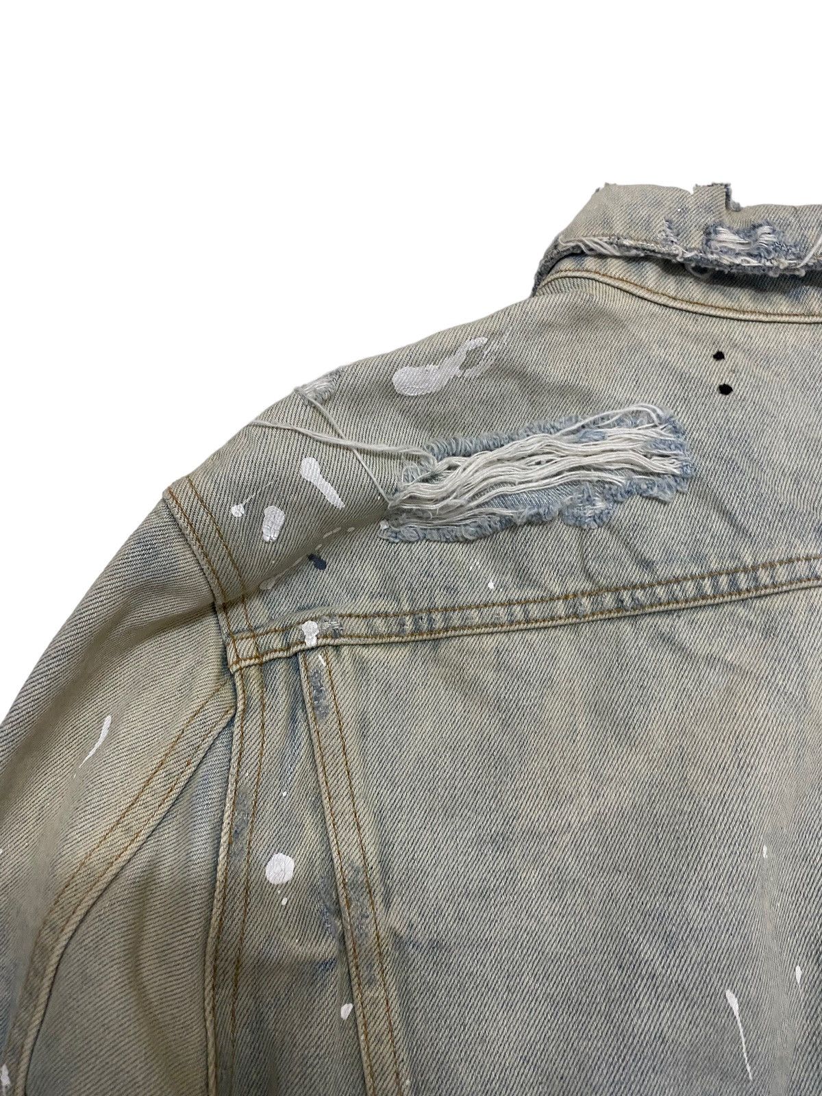 Amiri Amiri Destroy Trucker Denim Jacket Size US M / EU 48-50 / 2 - 12 Thumbnail