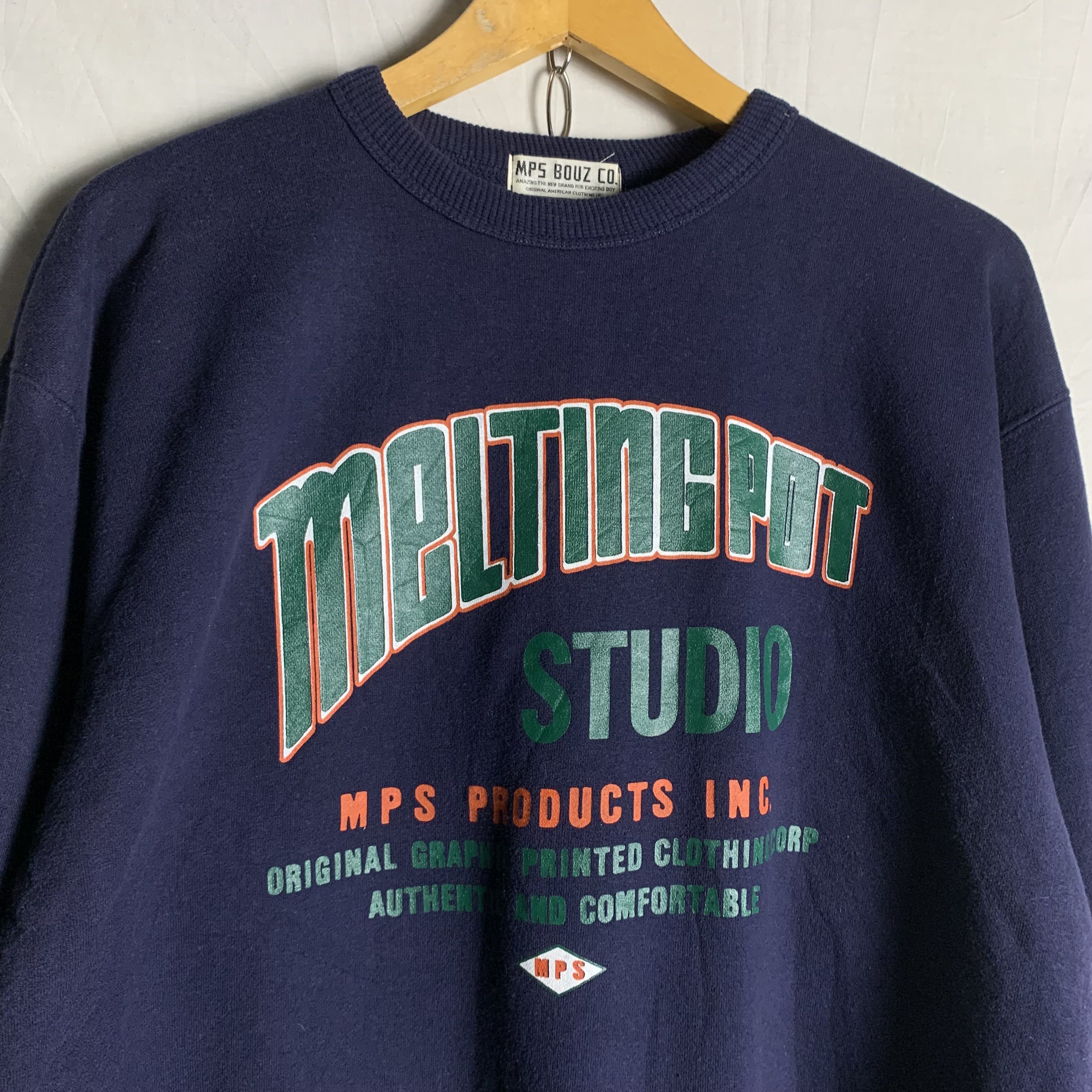 Japanese Brand Melting Pot Studio Japanese Brand Sweatshirt Crewneck Size US M / EU 48-50 / 2 - 2 Thumbnail