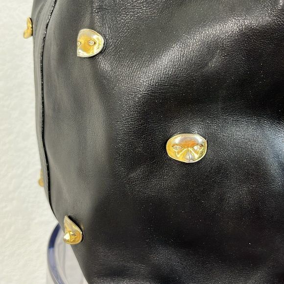 Vintage Sepcouer Leather Masked VTG Drawstring Bag Purse Size ONE SIZE - 4 Thumbnail