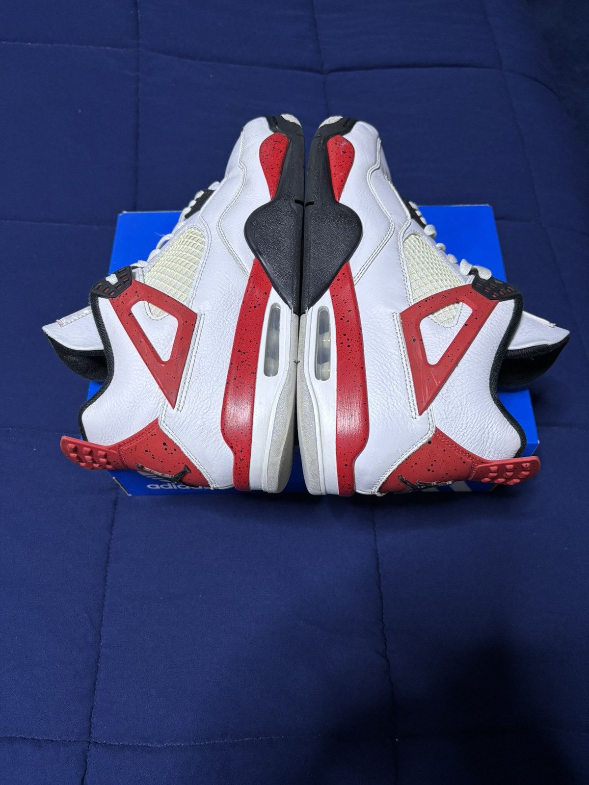Jordan Brand Jordan 4 Retro Red Cement 2023 Size 11.5 Size US 11.5 / EU 44-45 - 3 Thumbnail