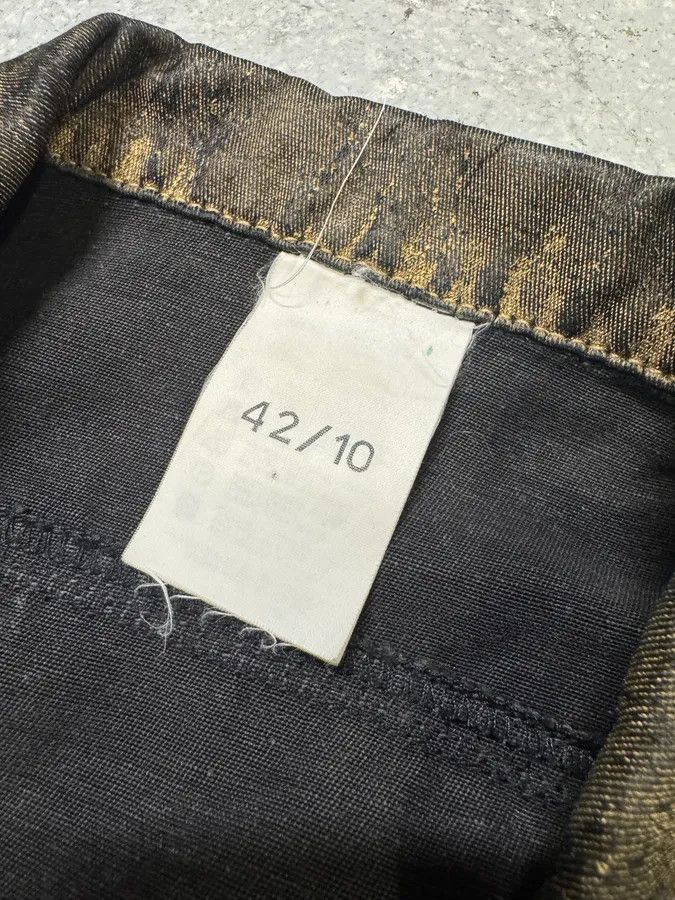 Vintage 2000s Plein Sud Olive Painted Effect Eroded Jacket Size S / US 4 / IT 40 - 8 Thumbnail
