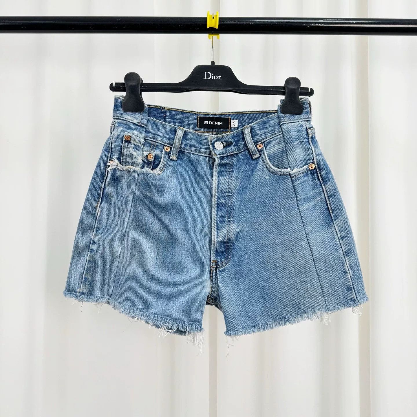 EB Denim EB Denim Deconstructed Denim Shorts Size 25" / US 0 / IT 36 - 1 Thumbnail