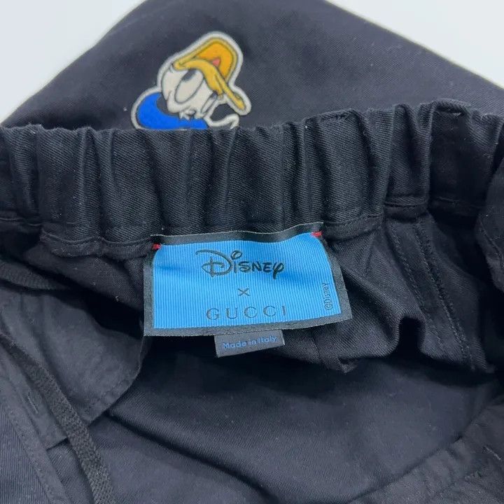 Gucci Gucci Black Casual Pants with Duck Embroidery-2507 Size US 44 / EU 60 - 2 Thumbnail