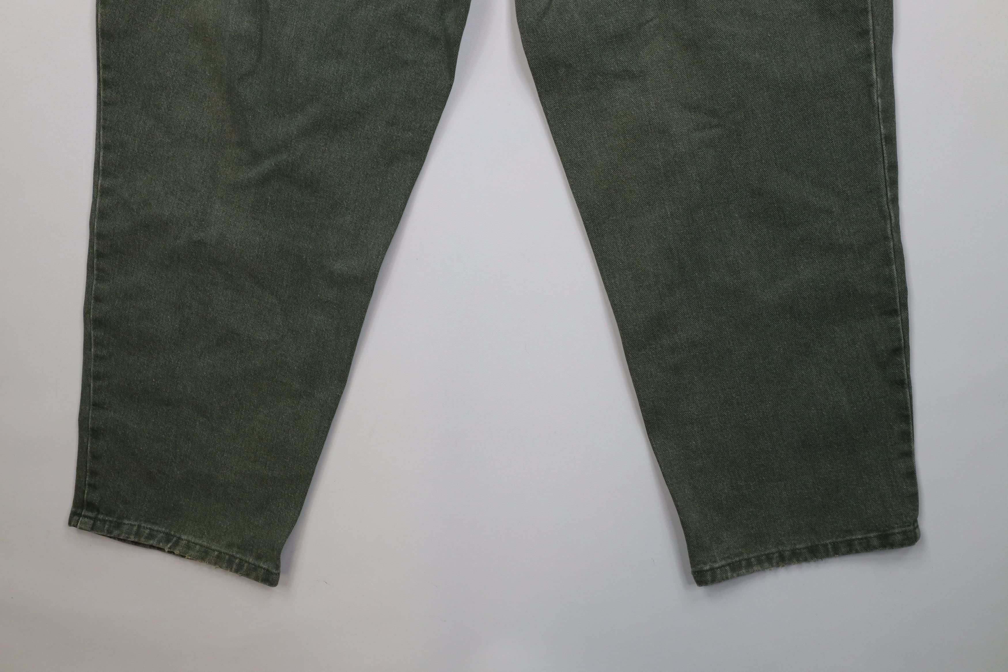 Vintage Vintage 90s Streetwear Fit Utility Denim Jeans Green USA Size 40" / US 18 - 14 Thumbnail
