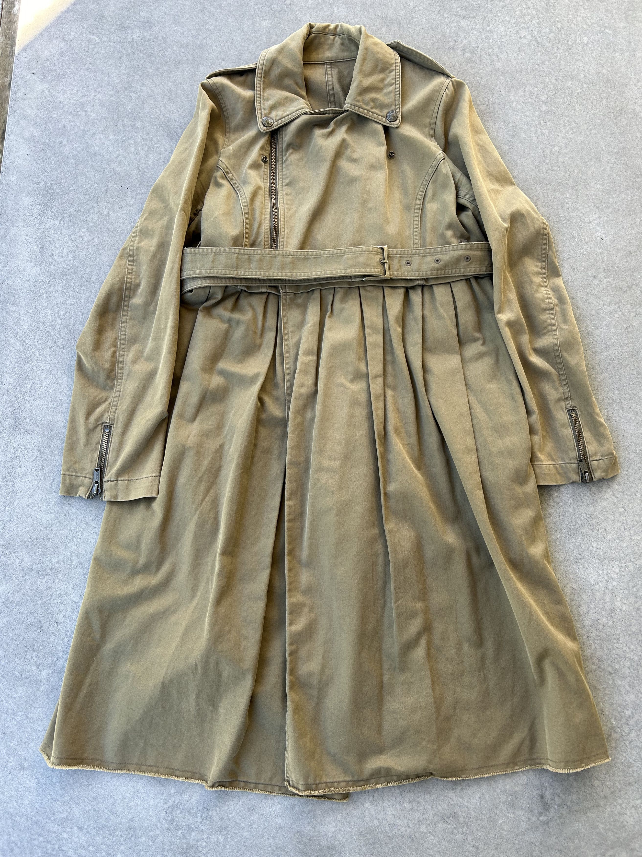 Hysteric Glamour side-zip trench coat