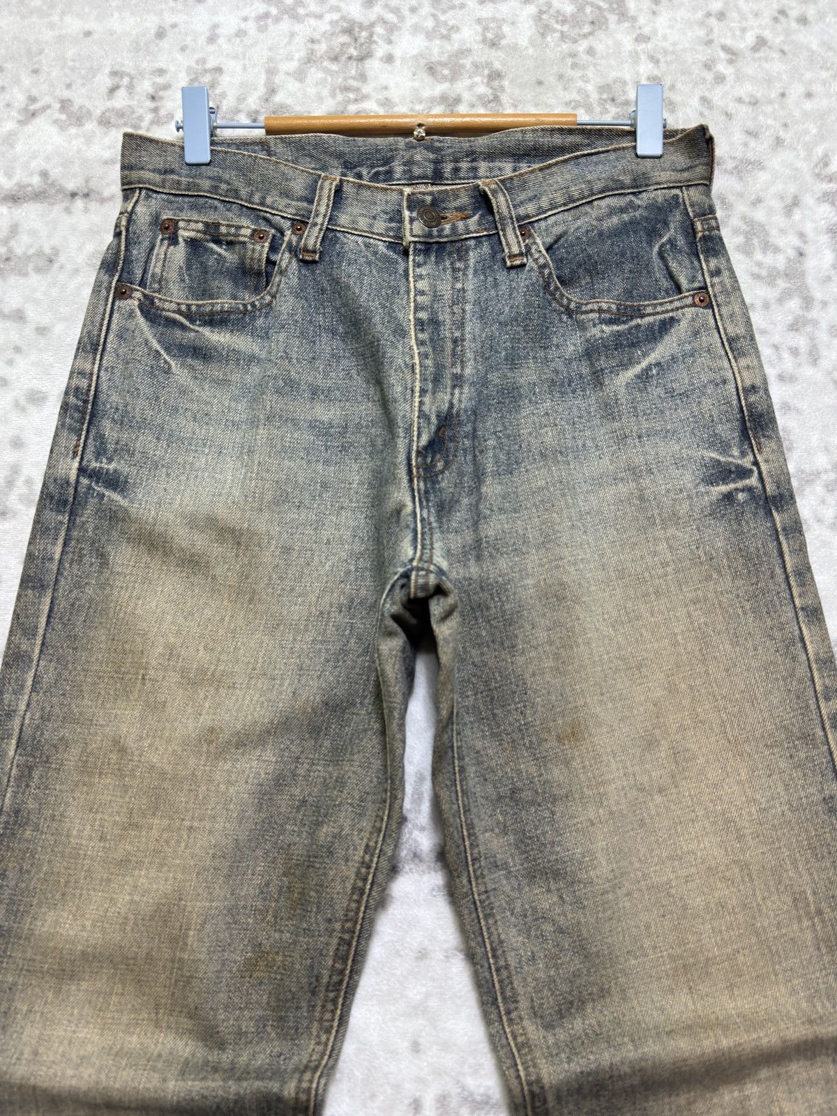 Japanese Brand Flared BOBSON COMPANY Stone Wash Bootcut Denim Size US 29 - 3 Thumbnail