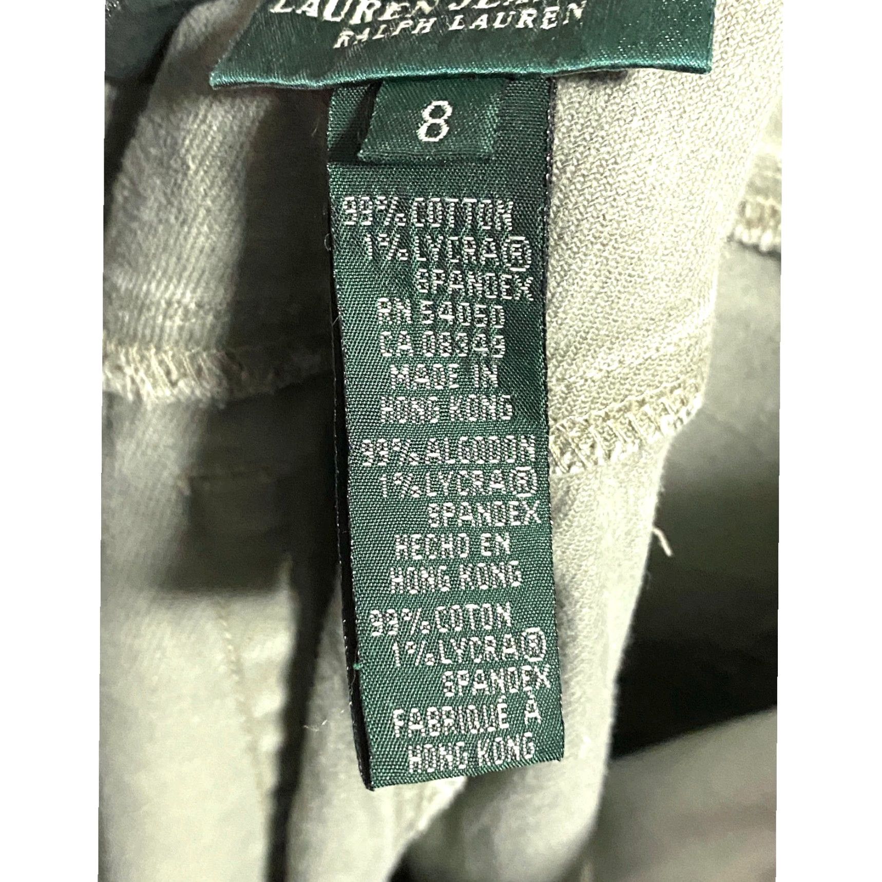 Ralph Lauren Ralph Lauren Jeans Co. Straight High Waist Stretch Womens 8 Green Preppy Casual Normcore 5-Pocket Denim Jeans andnbsp; Womens Size 30" / US 8 / IT 44 - 7 Thumbnail
