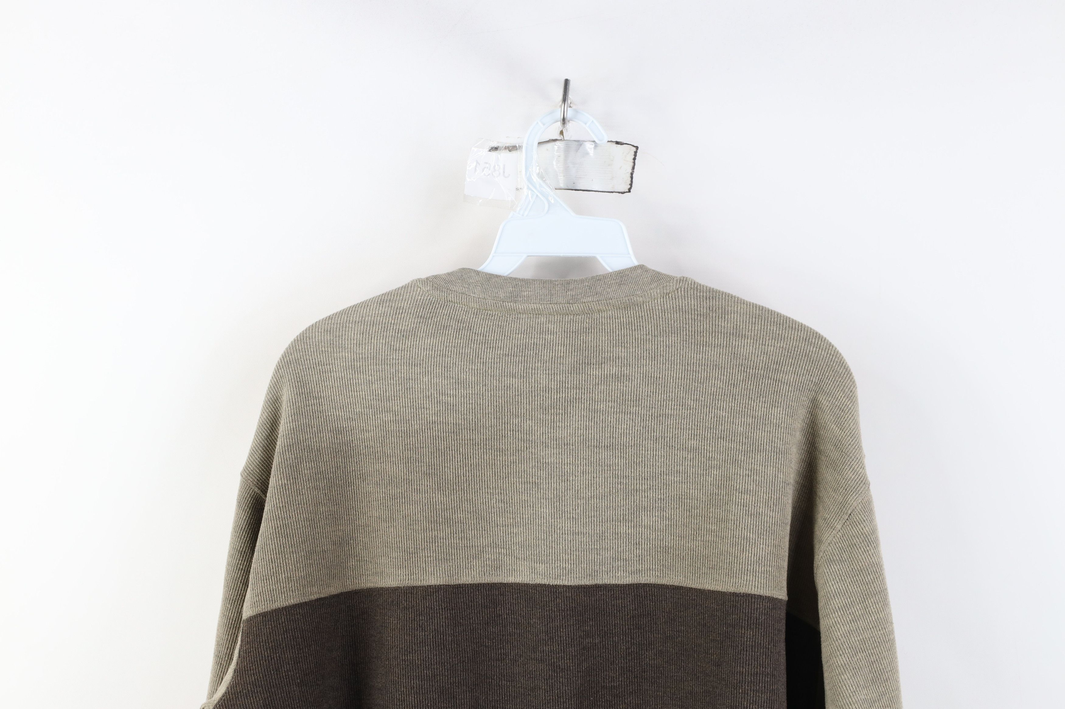 Vintage Vintage 90s Y2K Streetwear Ribbed Knit Long Sleeve T-Shirt Size US M / EU 48-50 / 2 - 10 Thumbnail