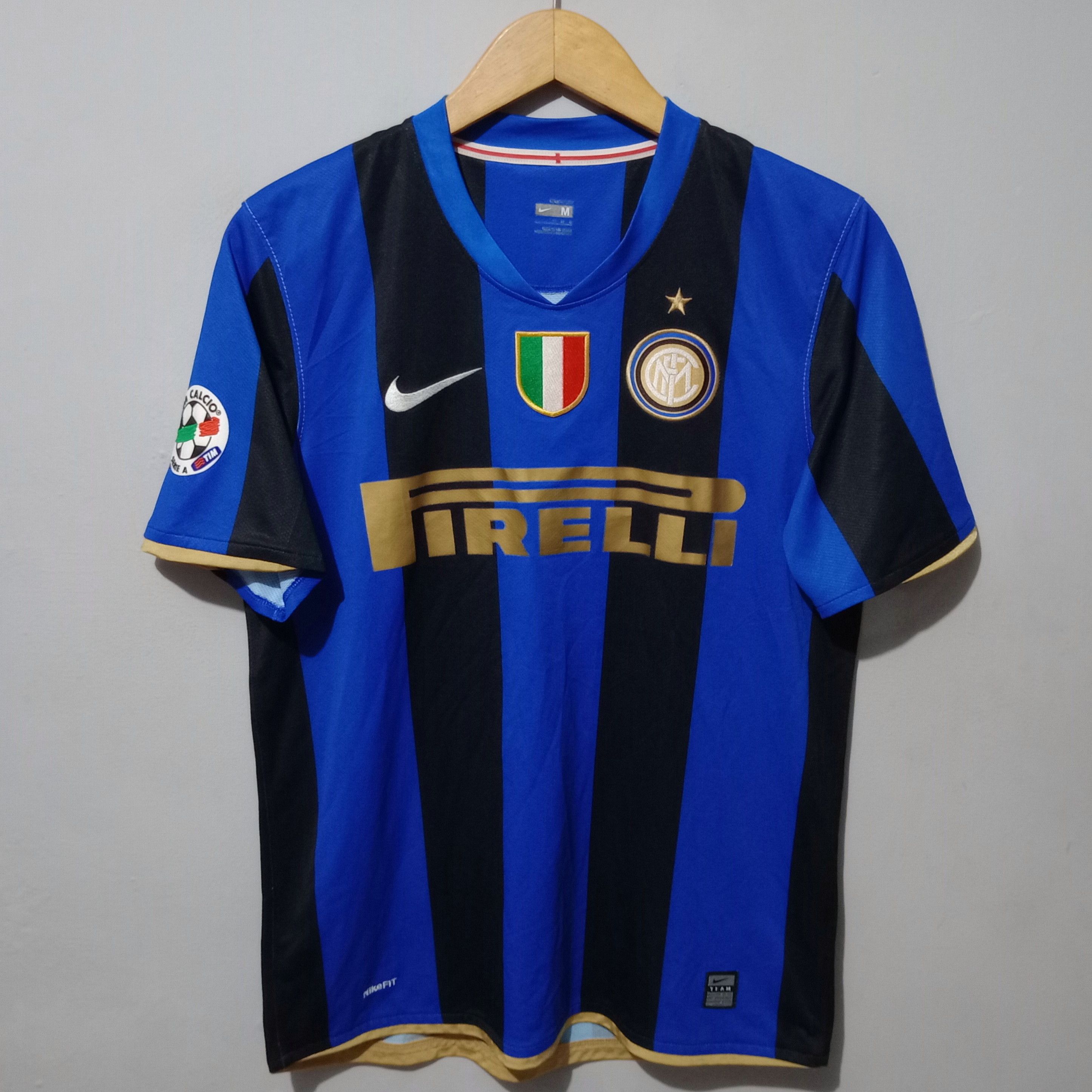 Maillot Inter Milan 2008-09 Domicile - Zanetti #4 - Nike - Homme XL - Neuf