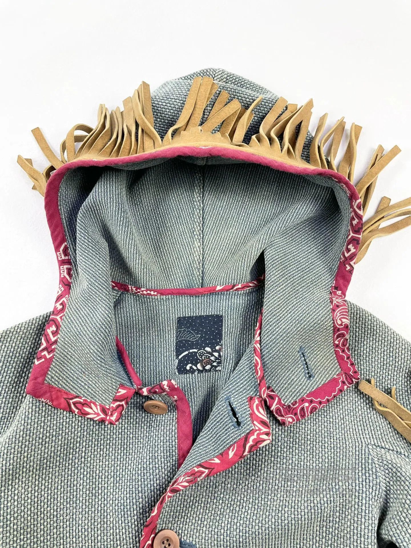 Visvim visvim blue dye fringed coat. Size US XL / EU 56 / 4 - 6 Thumbnail