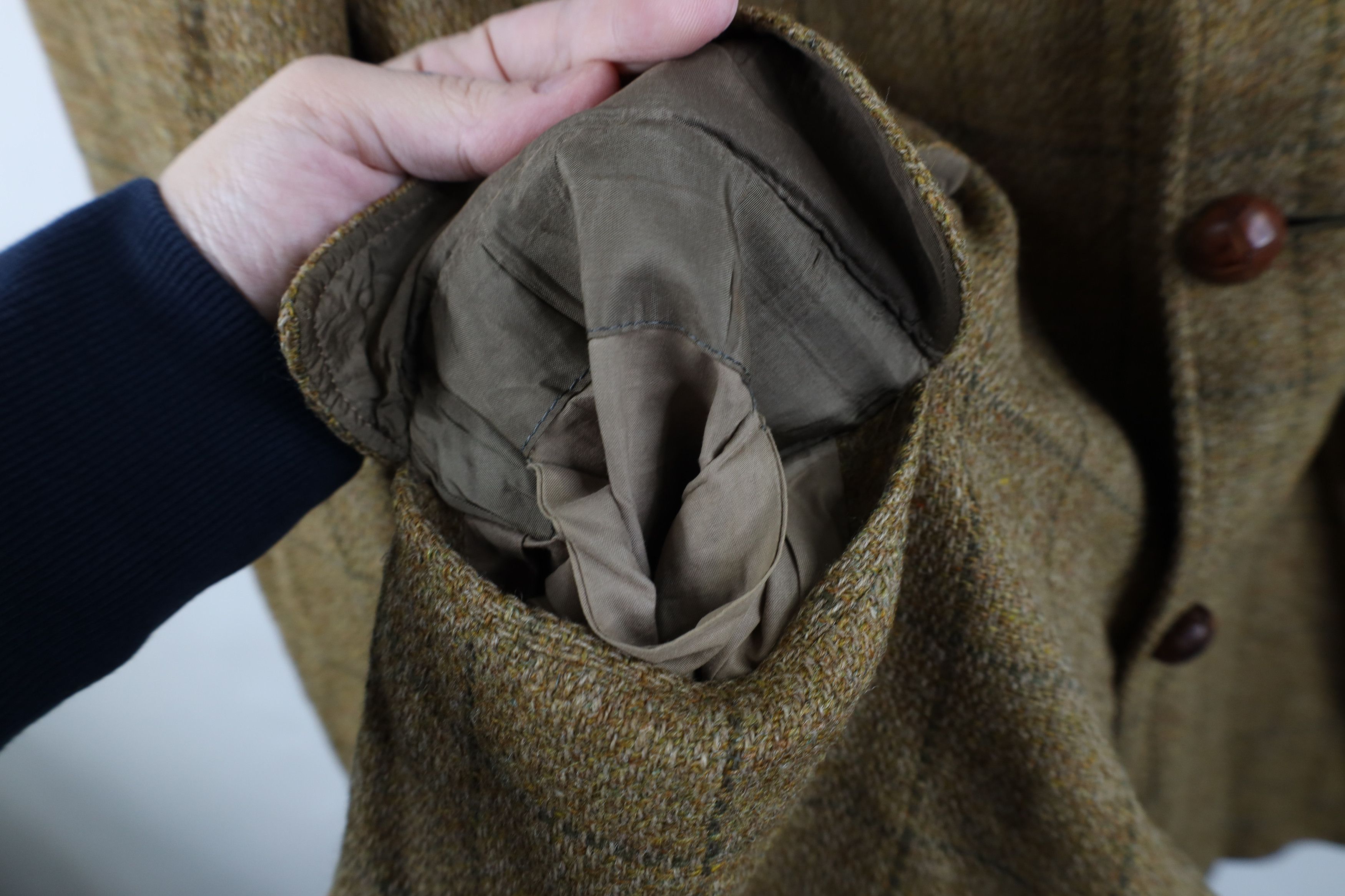 Vintage Vintage 70s Streetwear Suit Coat Blazer Jacket Beige Plaid Size US XL / EU 56 / 4 - 5 Thumbnail