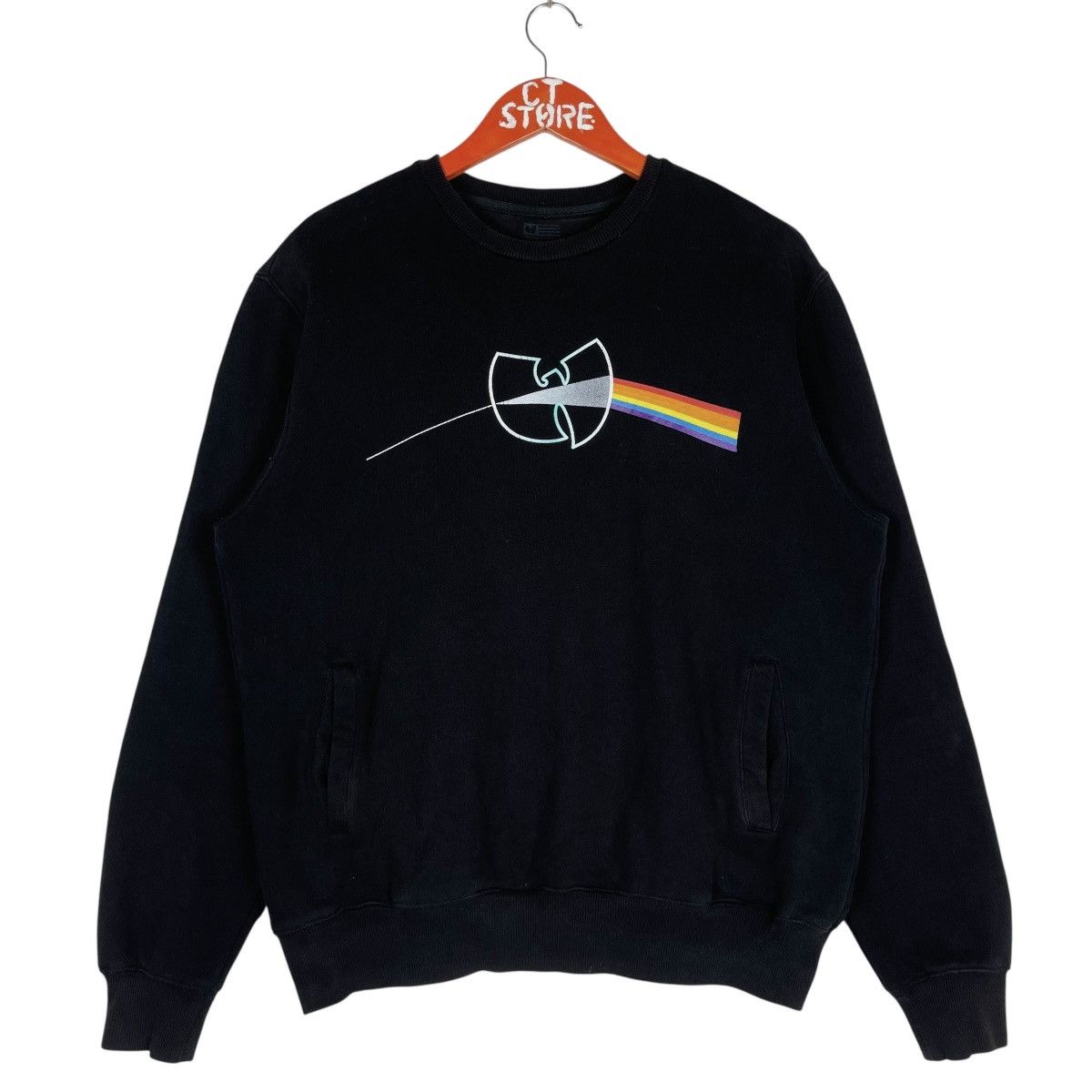 Wu-Tang Clan Wi Tang Parody Pink Floyd Crewneck Sweatshirt S Size US M / EU 48-50 / 2 - 1 Thumbnail