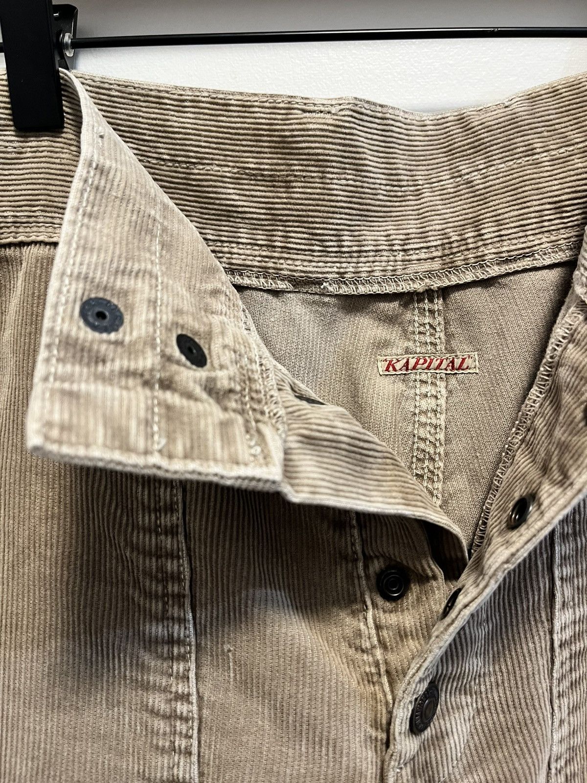 Kapital Front Pocket Corduroy Cargo Pants Tan Size 1 Size US 29 - 5 Thumbnail