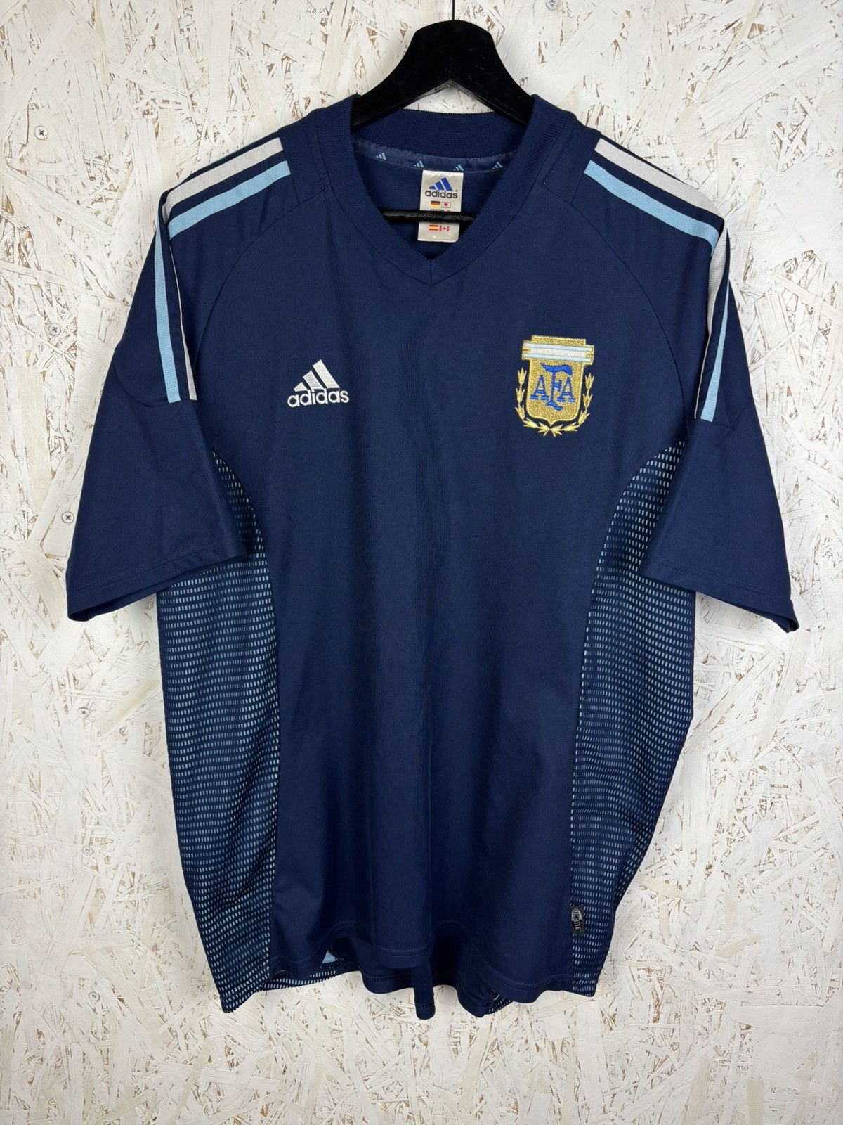 Adidas Vintage Adidas Argentina AFA 2002/04 Away Kit Soccer Jersey Size US L / EU 52-54 / 3 - 1 Thumbnail