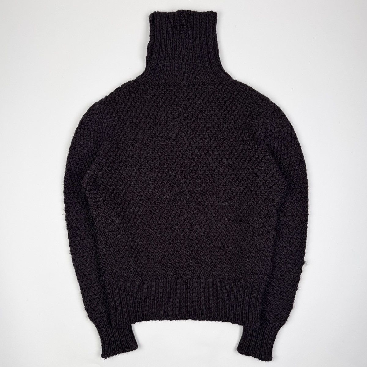 Gucci Gucci By Tom Ford Brown Chunky Wool Knit Turtleneck Sweater Size US M / EU 48-50 / 2 - 4 Thumbnail