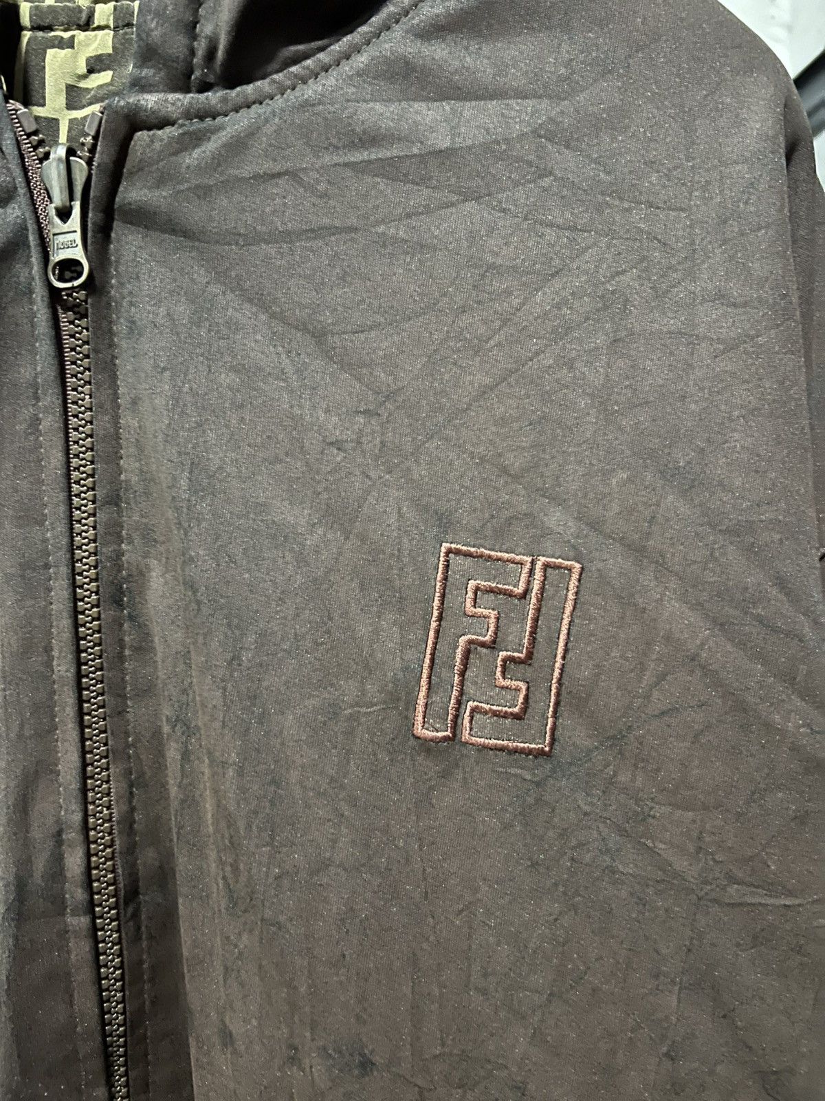 Fendi FENDI reversible jacket monogram/big logo design Size US XXL / EU 58 / 5 - 11 Thumbnail
