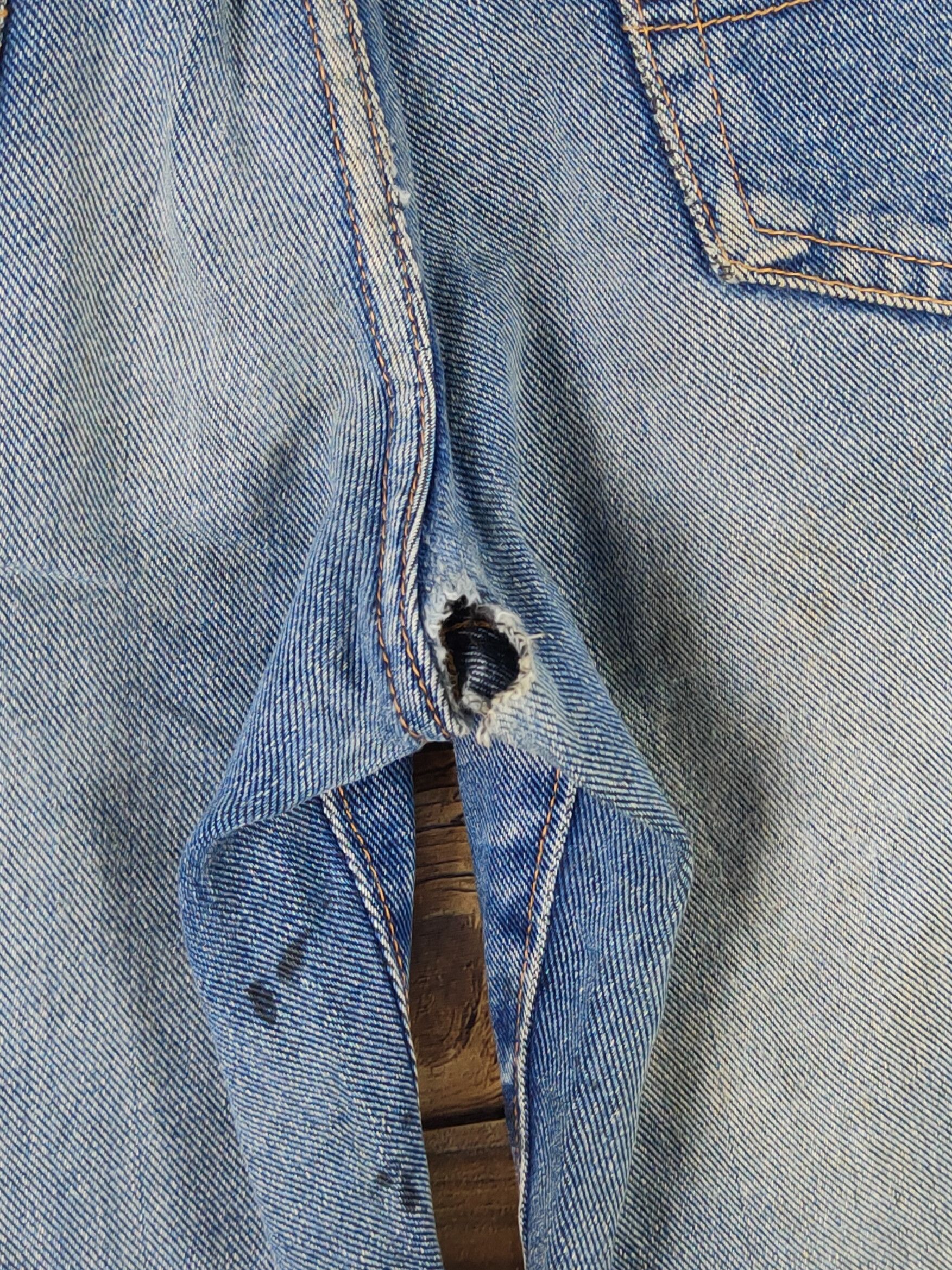 Vintage Bobson vintage Blue Distressed Ripped Jeans #W1384 Size US 28 / EU 44 - 7 Thumbnail