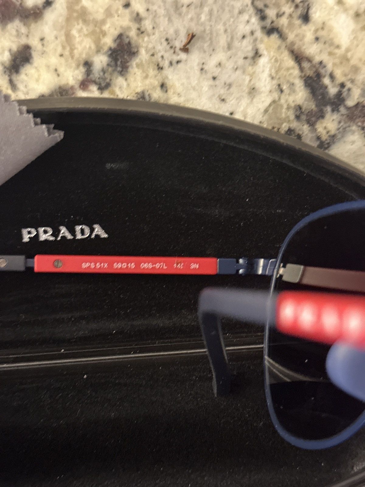 Prada Prada Linea Rossa Sunglasses Size ONE SIZE - 4 Thumbnail