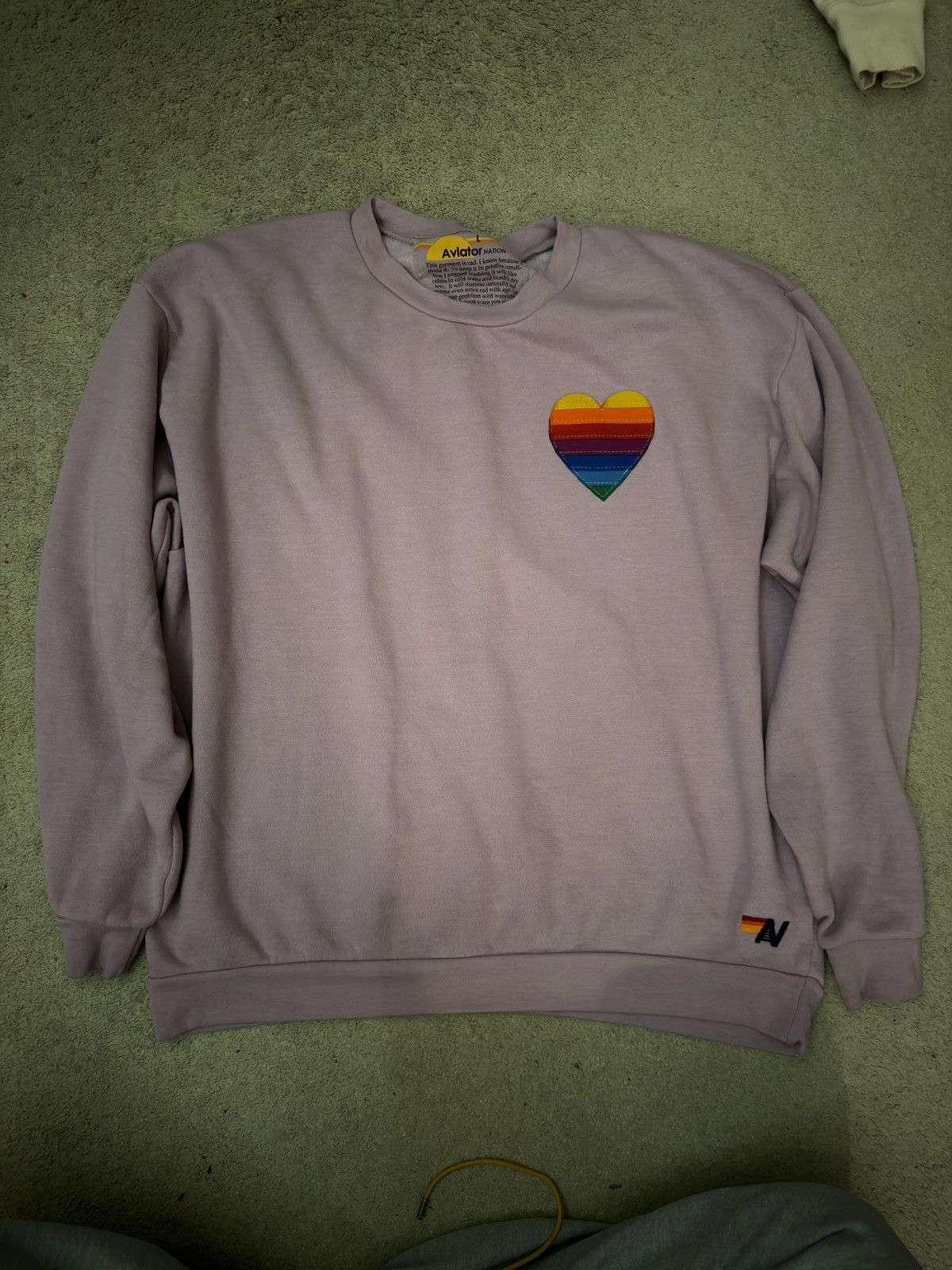 Aviator Nation Aviator Nation Mauve Rainbow sweatshirt Large Size L / US 10 / IT 46 - 1 Thumbnail