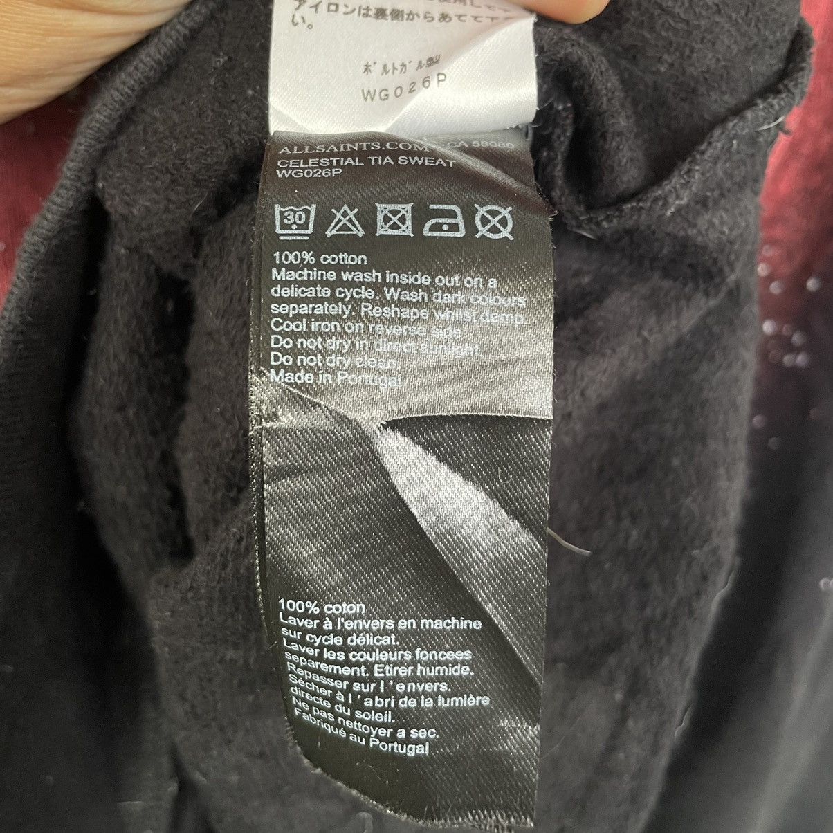 Allsaints × Designer Allsaints Cropped Sweatshirt Size US L / EU 52-54 / 3 - 5 Thumbnail