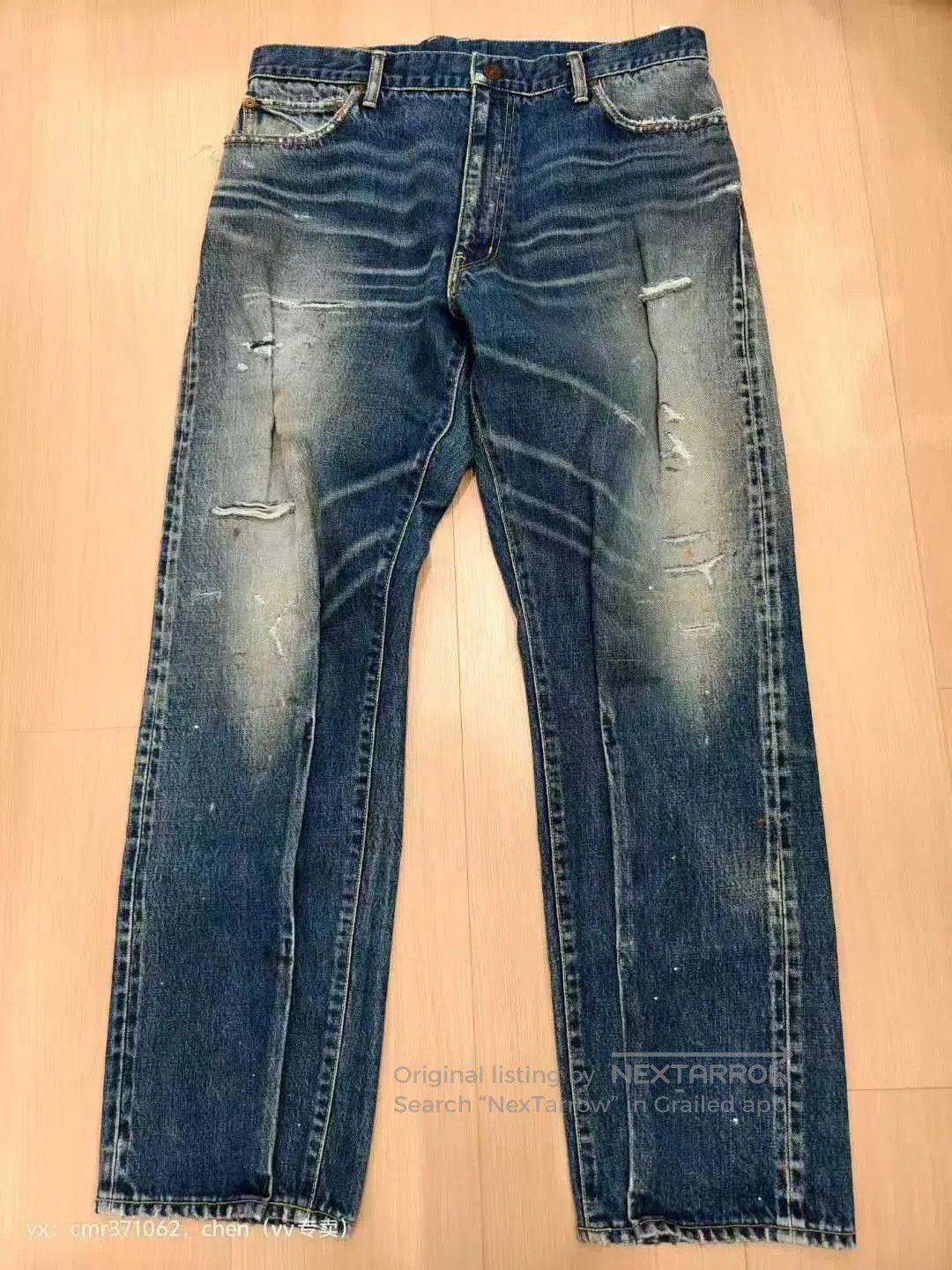 Visvim Blue Distressed Denim Jeans Size 34. Size US 34 / EU 50 - 1 Thumbnail